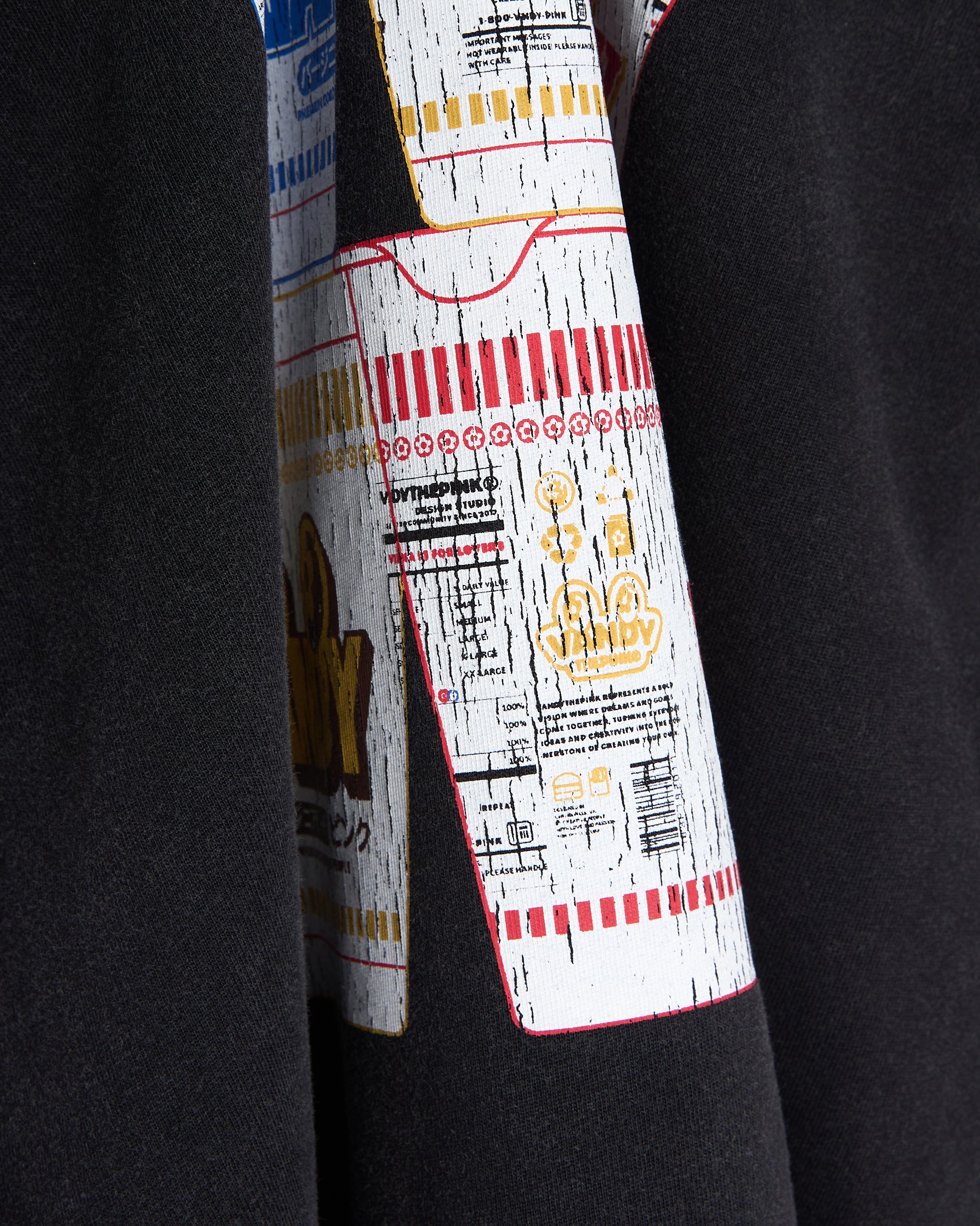 T-Shirts Vandy The Pink Cup Noodle Eye Graphic Relaxed Men's T-Shirt - VD1089-100