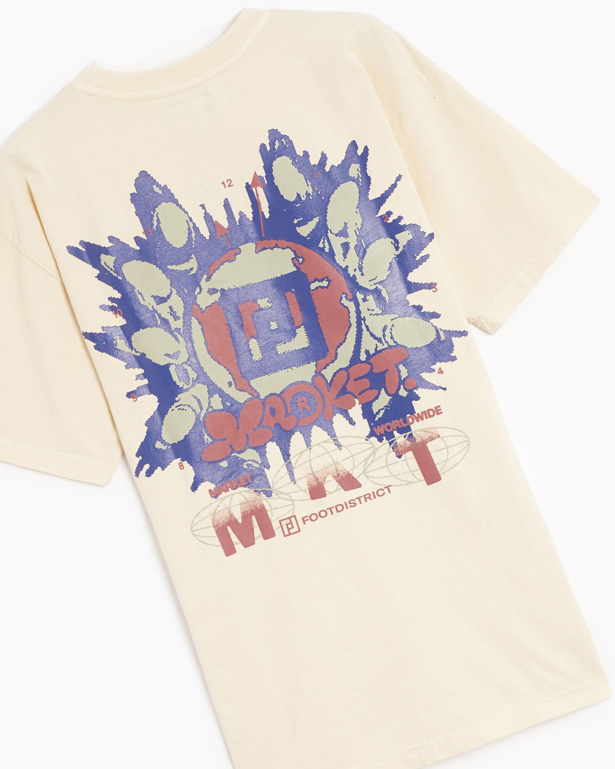 T-Shirts X MARKET FOOTDISTRICT x MARKET Worldwide Unisex T-Shirt Unisex T-Shirt - 360001485-ECRU
