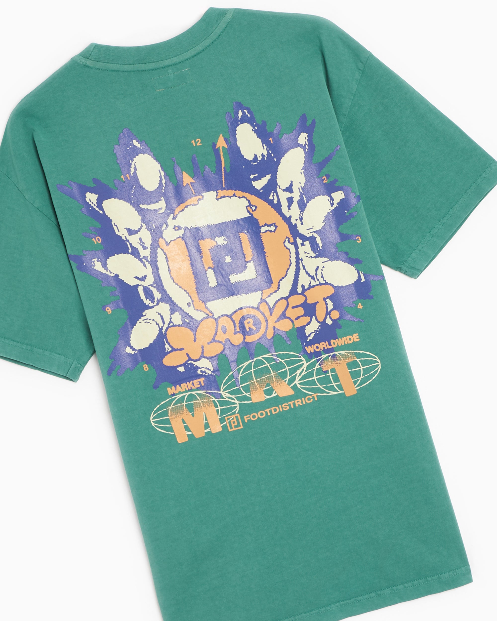 T-Shirts X MARKET FOOTDISTRICT x MARKET Worldwide Unisex T-Shirt Unisex T-Shirt - 360001485-EMERALD