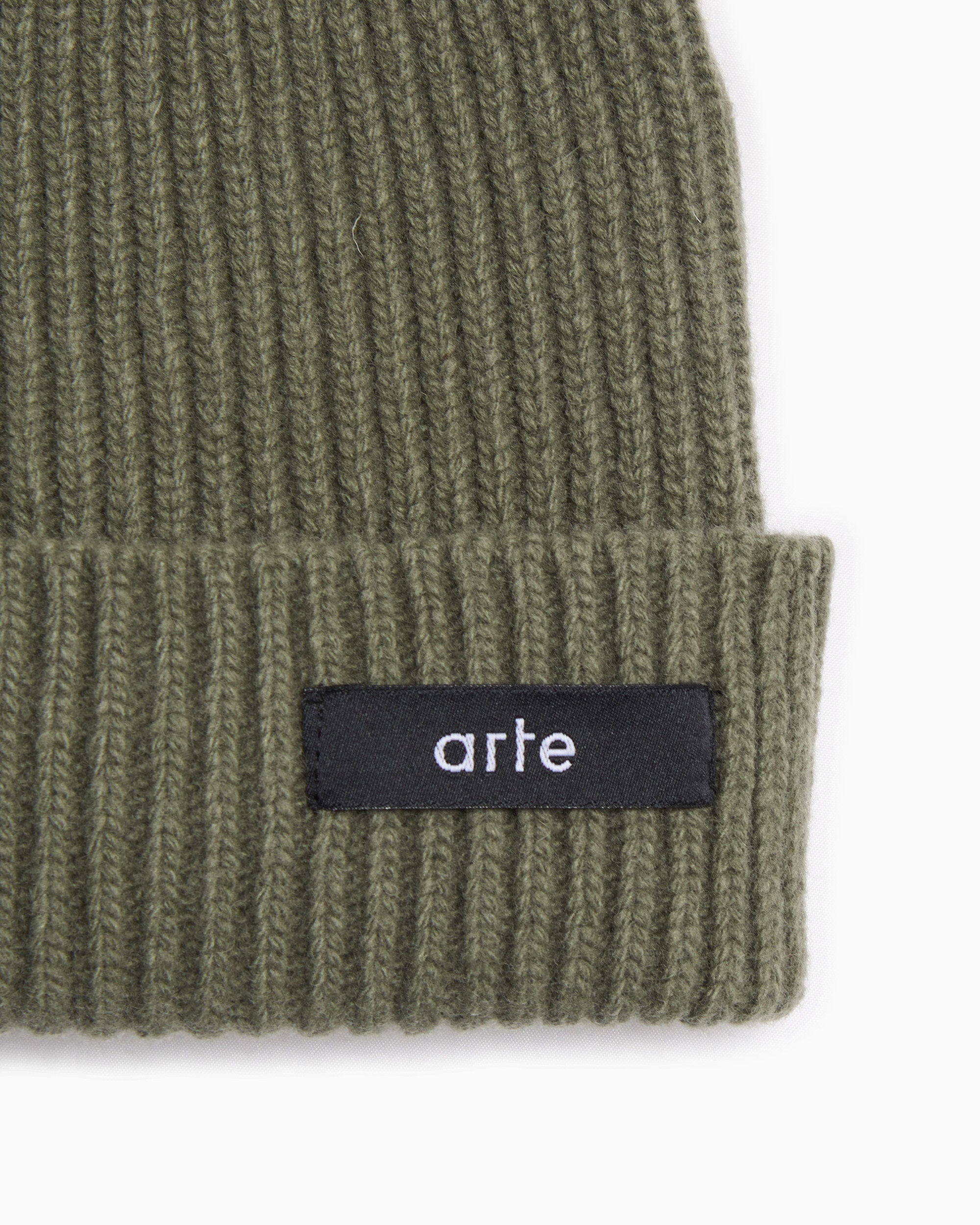 Beanies & Hats Arte Antwerp Label Unisex Beanie - AW25-152AC-Green
