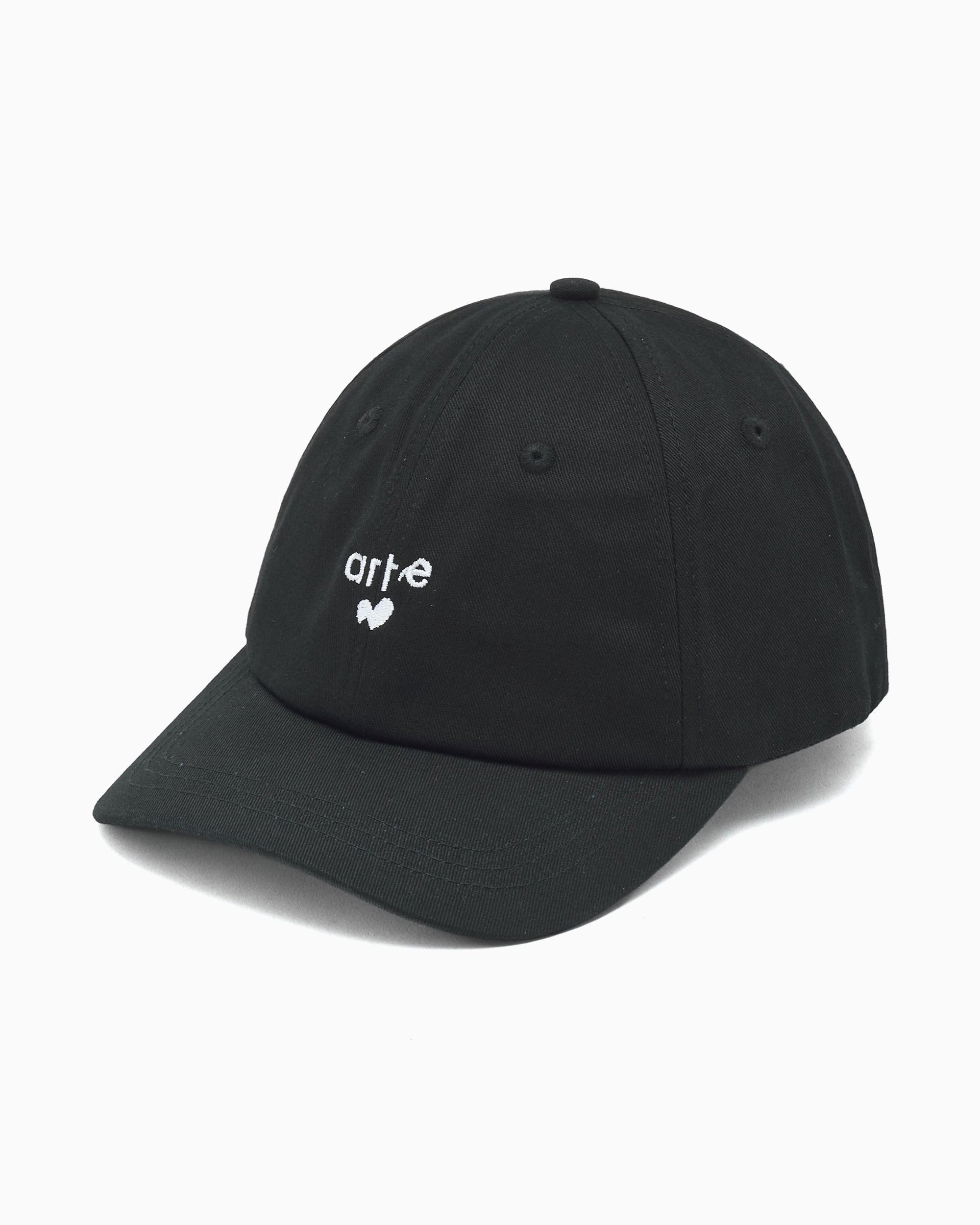 Caps Arte Antwerp Heart Logo Unisex Cap - SS26-215AC-Black