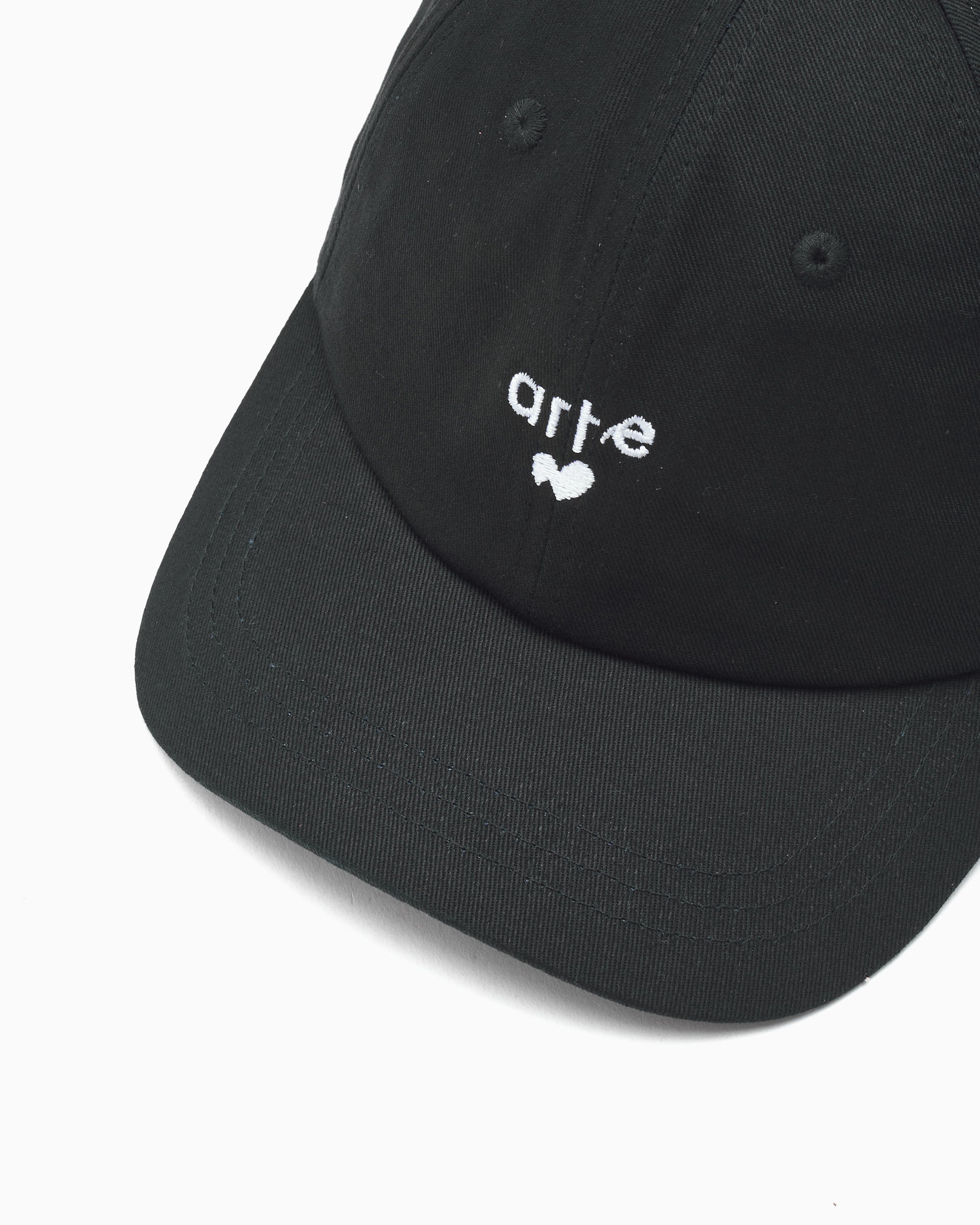 Caps Arte Antwerp Heart Logo Unisex Cap - SS26-215AC-Black