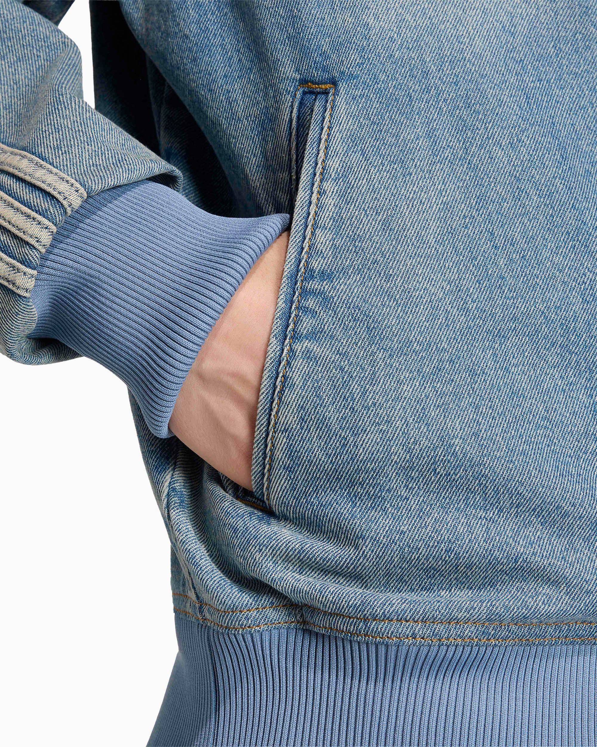 Jackets Coats adidas Originals Firebird Adicolor Denim Logo Relaxed Men's Track Jacket - KS4970