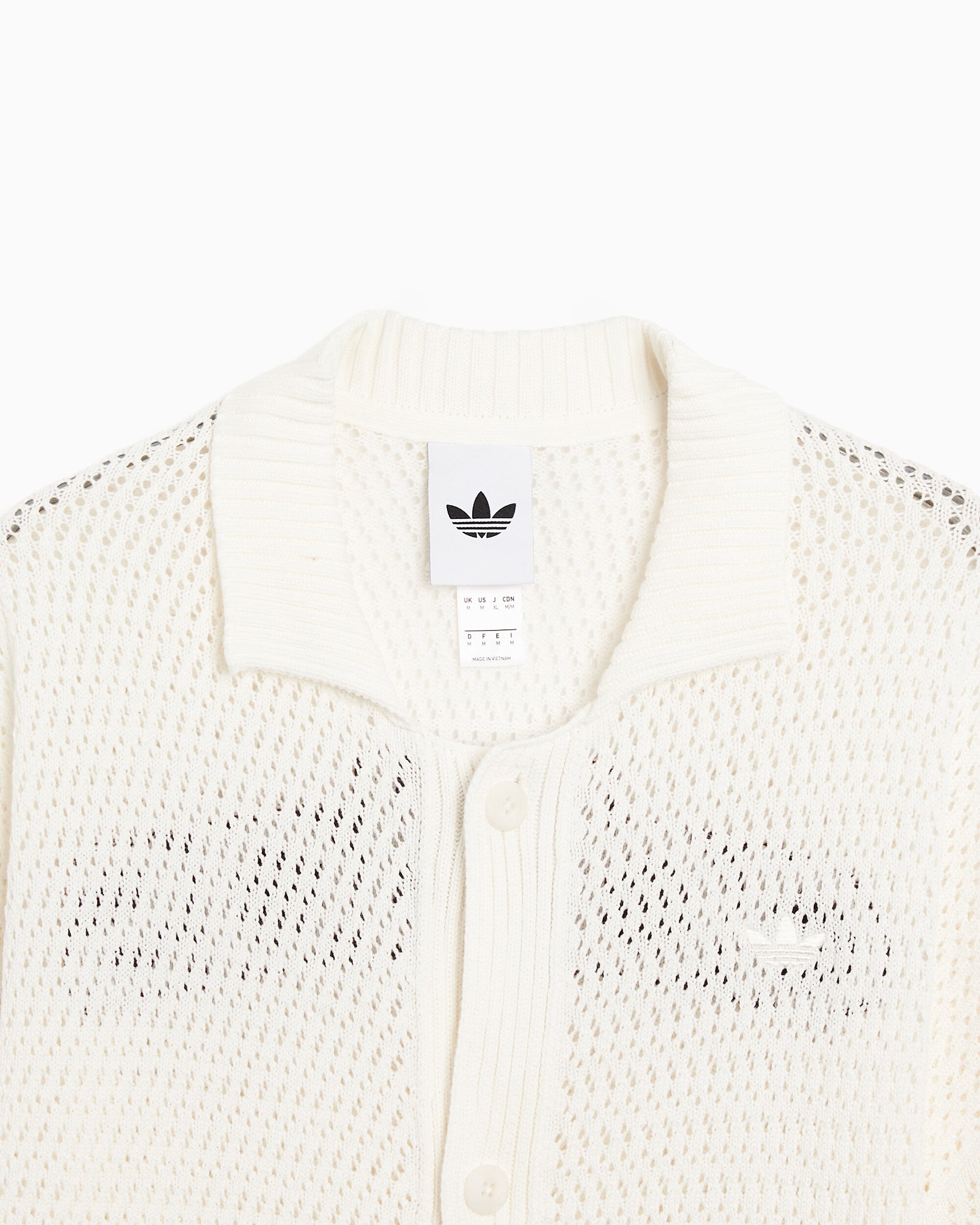 Jackets Coats adidas Originals "Munich" Crochet Logo Relaxed Men's Cardigan - KR9096