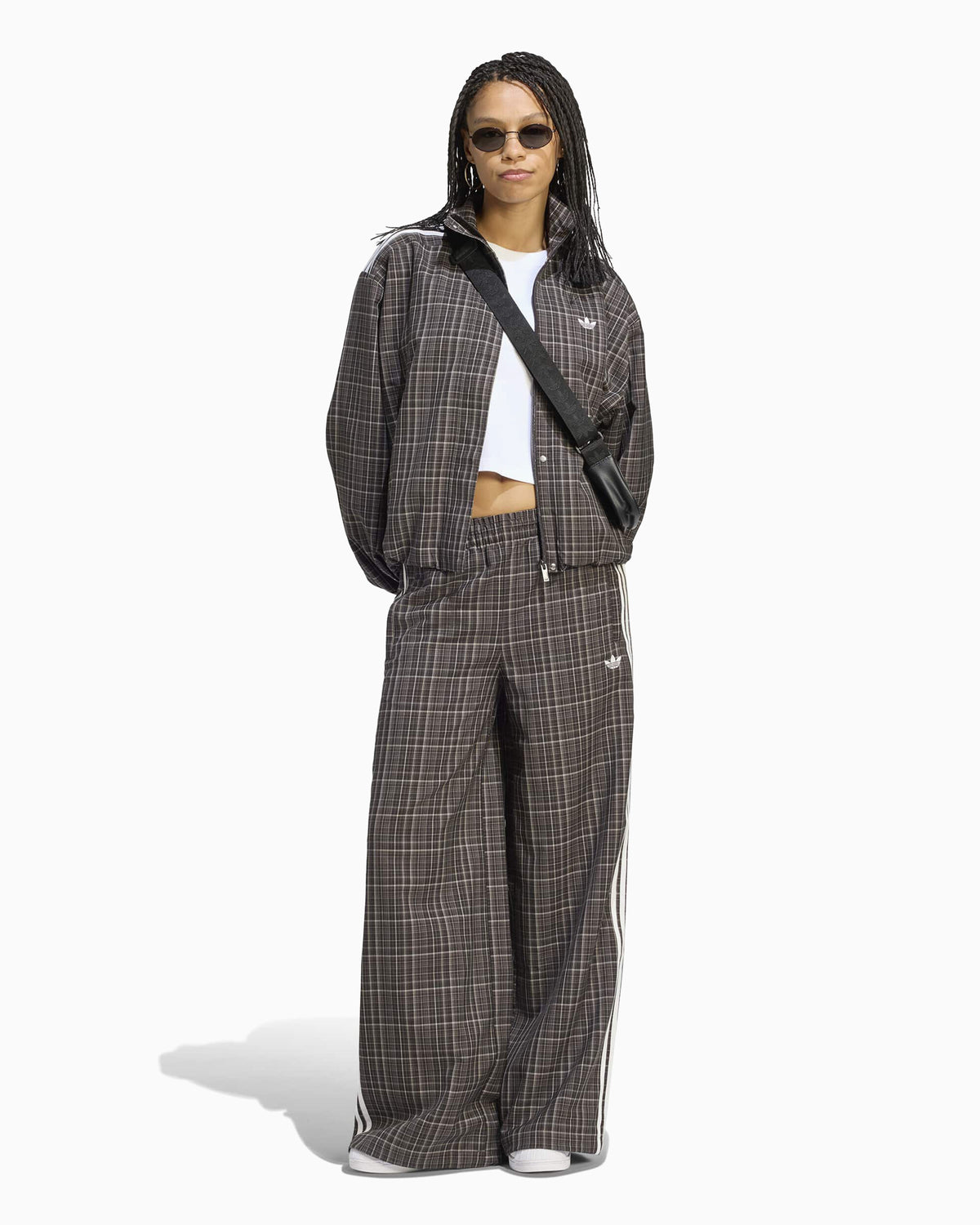 Jackets Coats adidas Originals Plaid Bubbly Relaxed Women's Light Jacket - LG3953