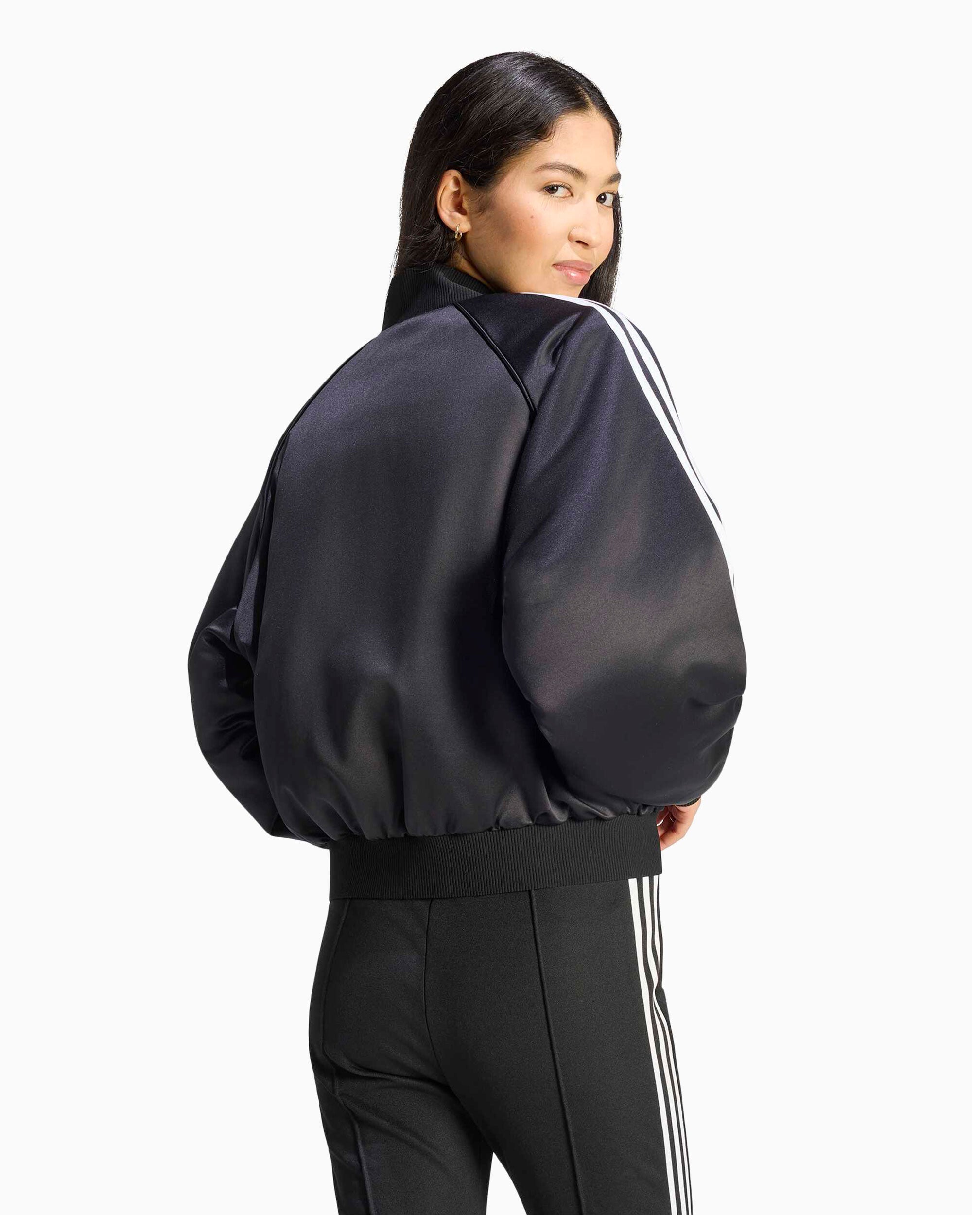 Jackets Coats adidas Originals Satin Logo Crop Women's Bomber - KT2648