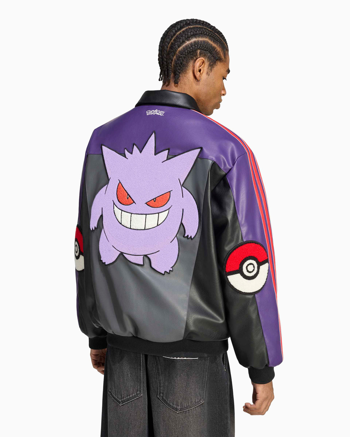 Jackets Coats adidas Originals x Pokemon "Gengar" with patches Relaxed Men's Bomber - IB7072