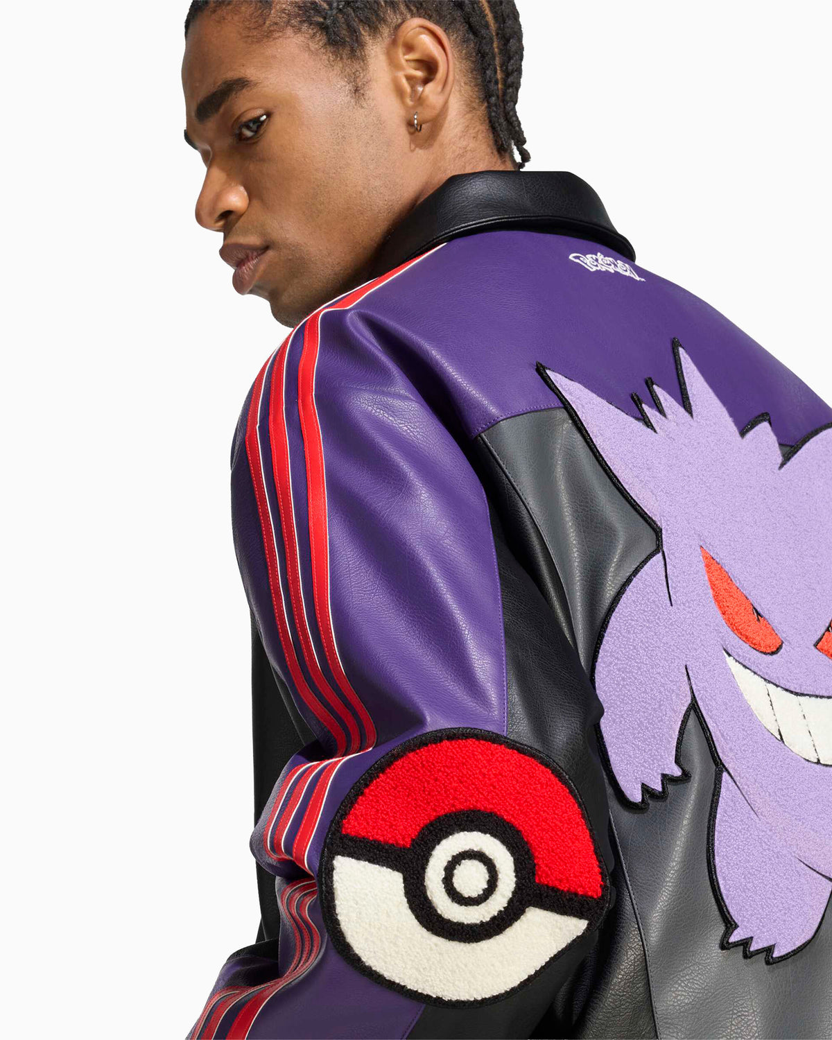 Jackets Coats adidas Originals x Pokemon "Gengar" with patches Relaxed Men's Bomber - IB7072