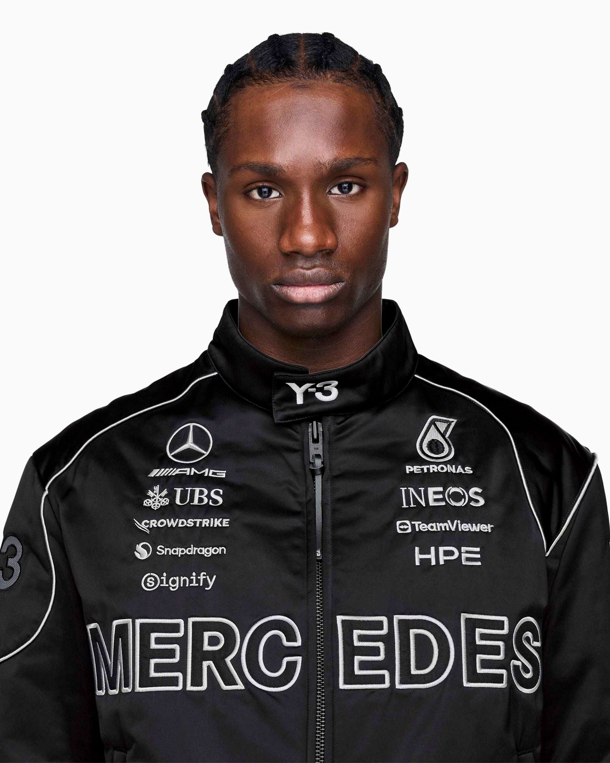adidas Y-3 x Mercedes AMG Petronas Team F1 Unisex Bomberjacke mit Logo