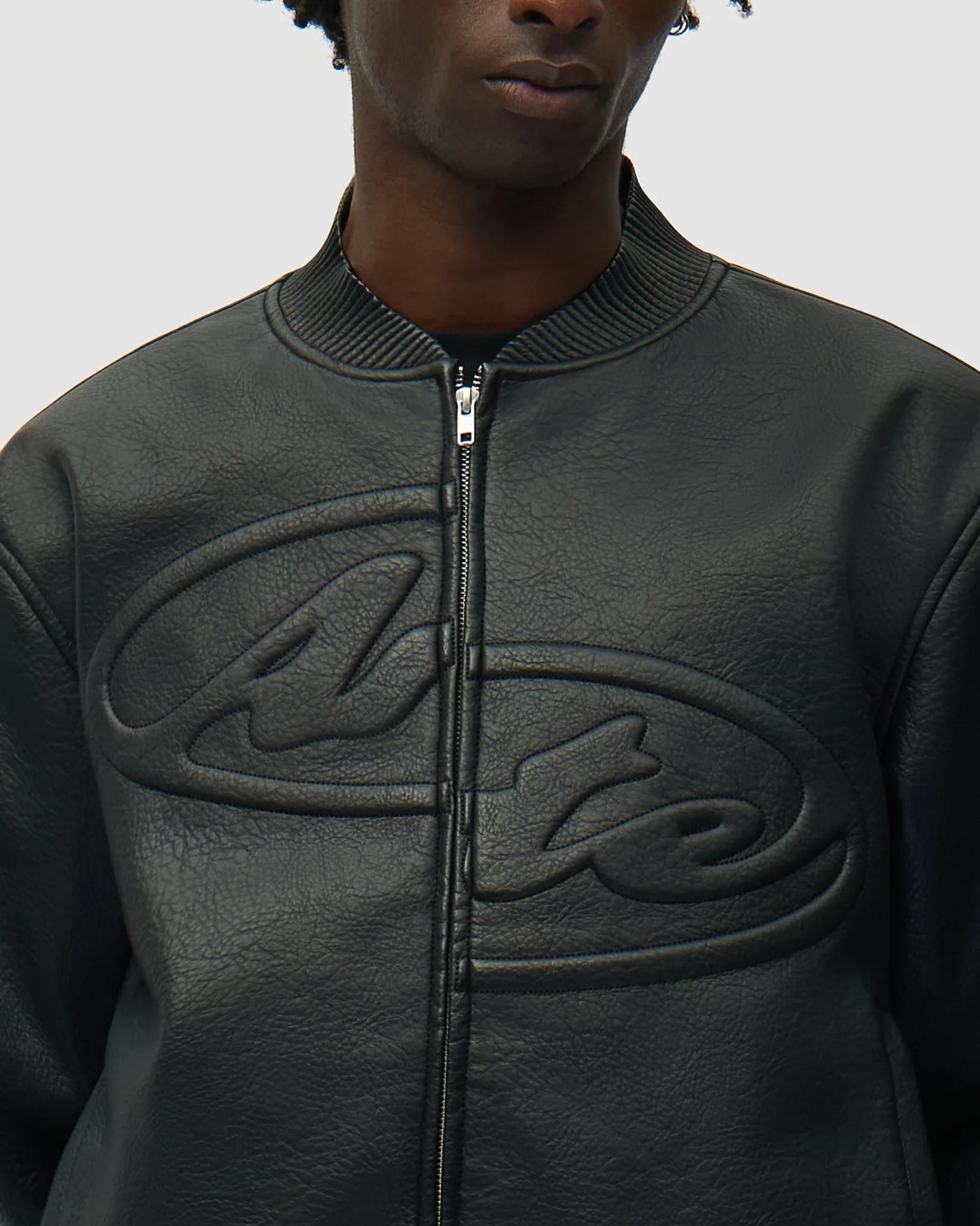 Arte Antwerp Half Logo Herren-Lederjacke