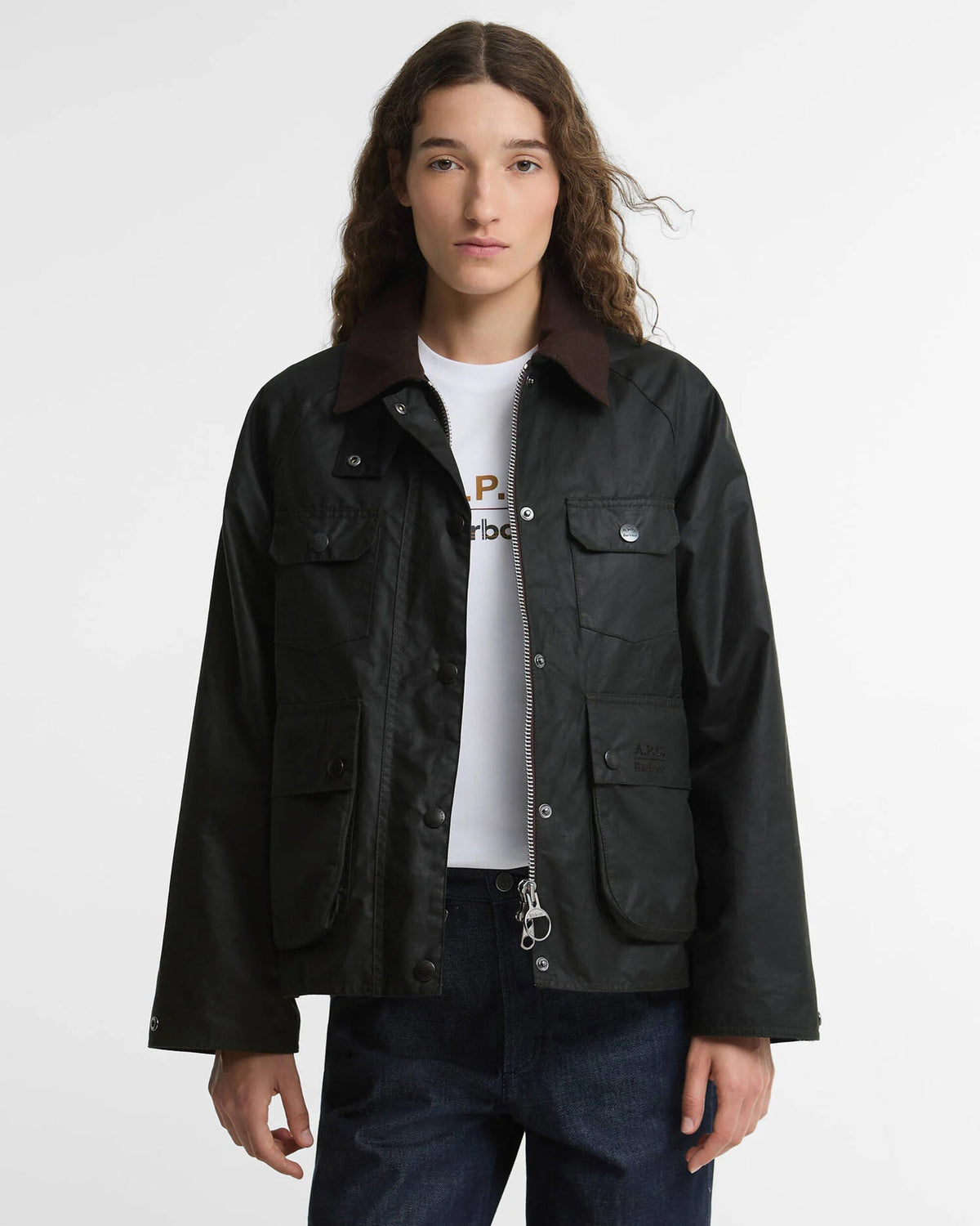 Jackets Coats Barbour x A.P.C Spey Women's Rain Jacket - LWX1598SG91