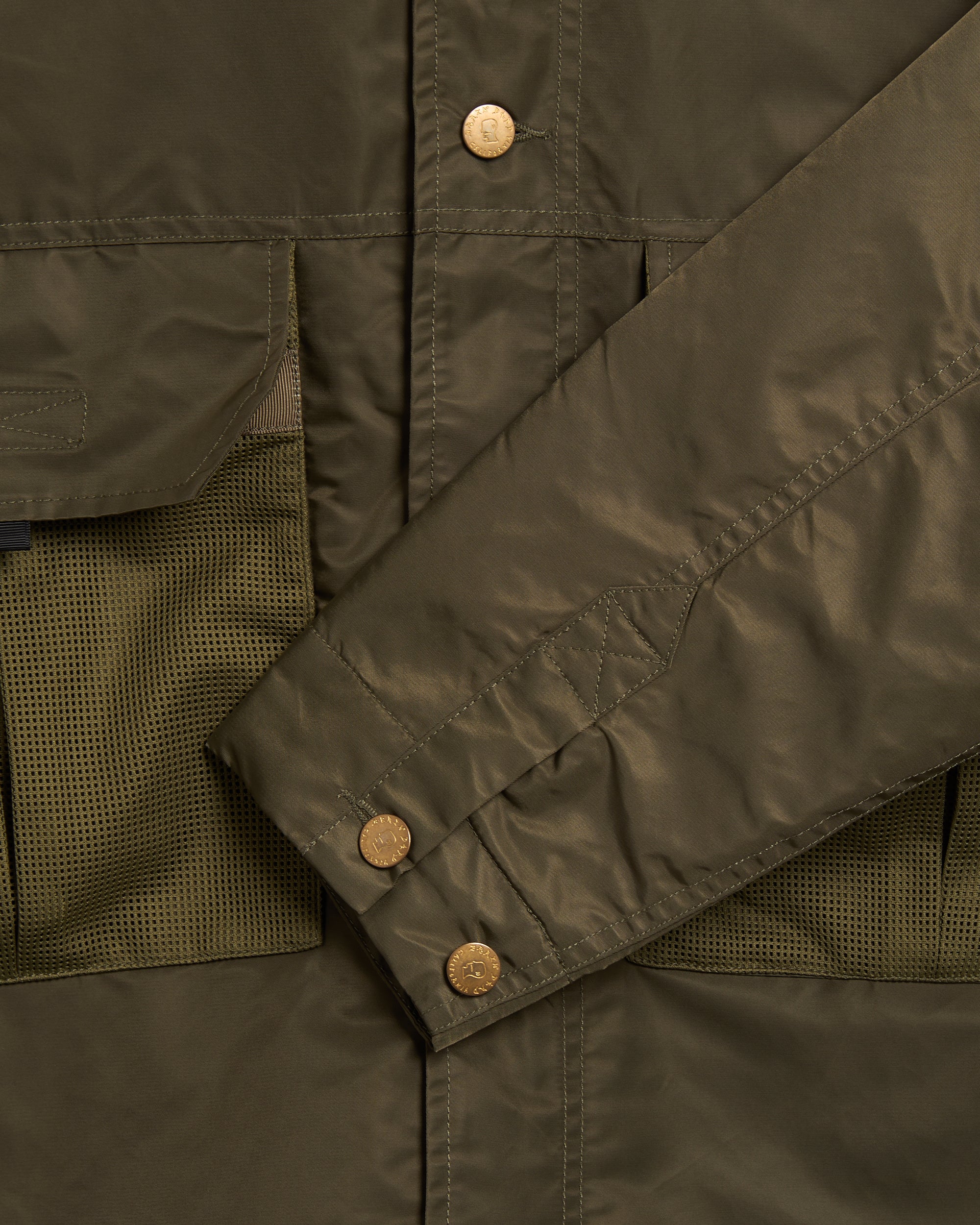 Jackets Coats Brain Dead Crop Men's Rain Jacket - BDF25O000046-GREEN