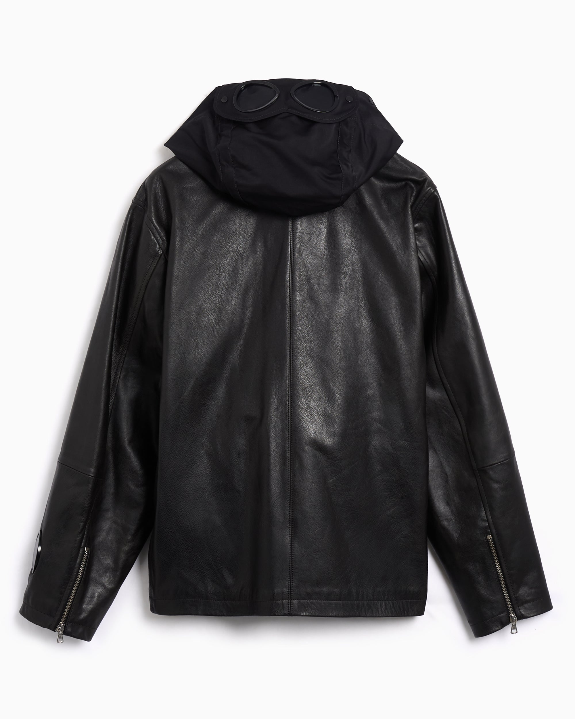 Jackets Coats CP Company Mille Men's Leather Jacket - 19CMOW296A110457L-999