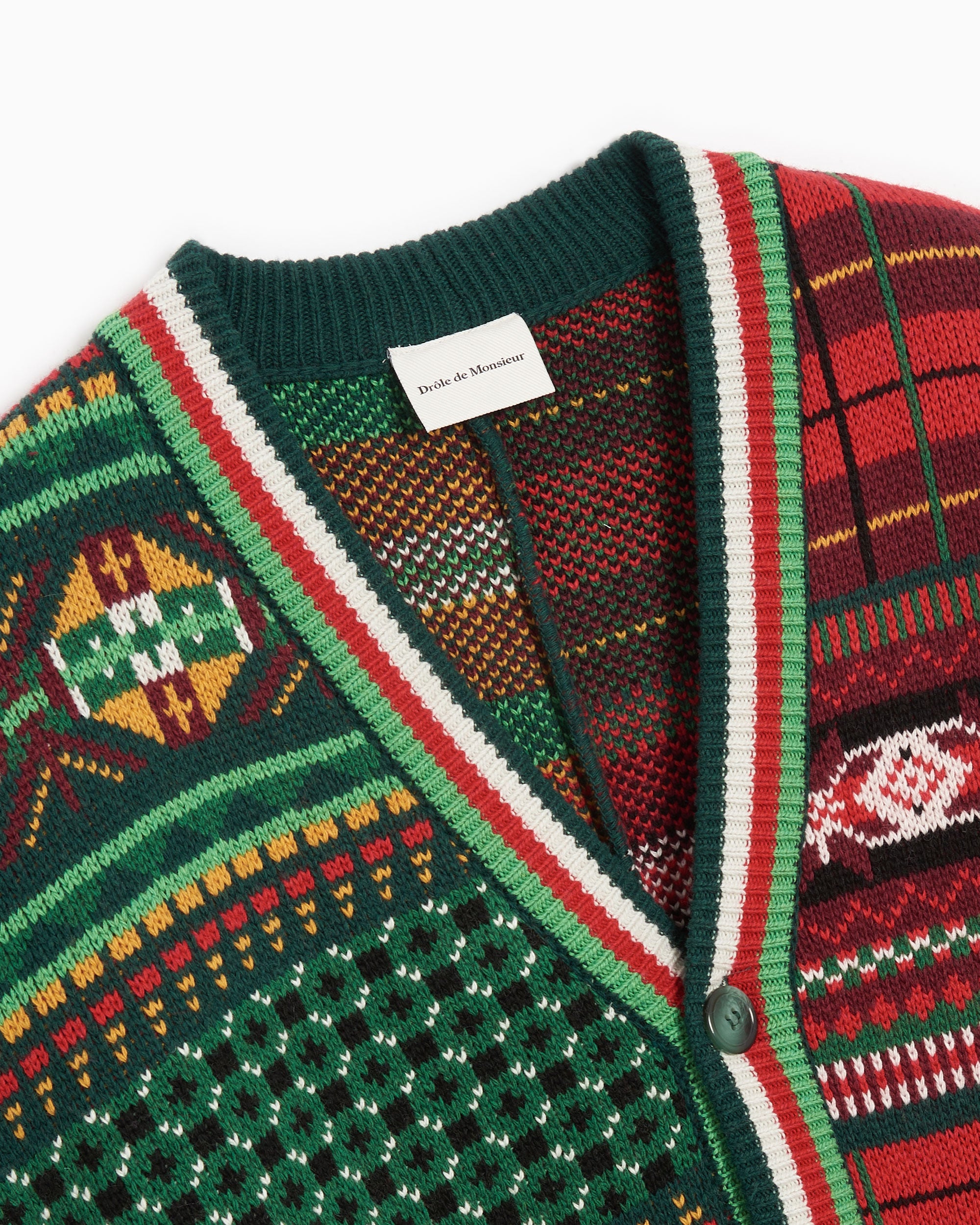 Jackets Coats Drôle de Monsieur Santa Men's Cardigan Men's Cardigan - CA108-VI003-MC