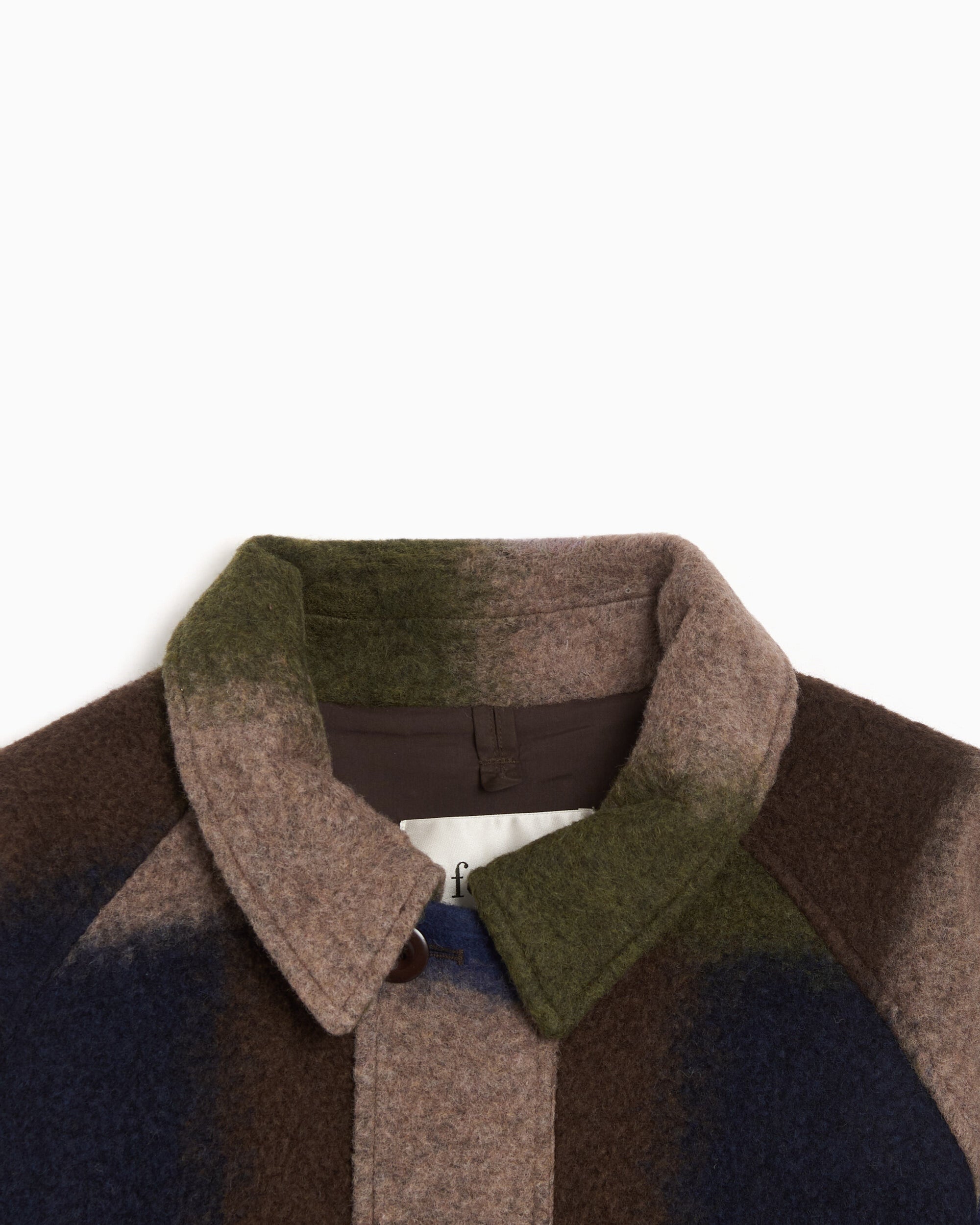 Jackets Coats forét Fragment Plaid Relaxed Men's Coat - F1505-BLUECHECK