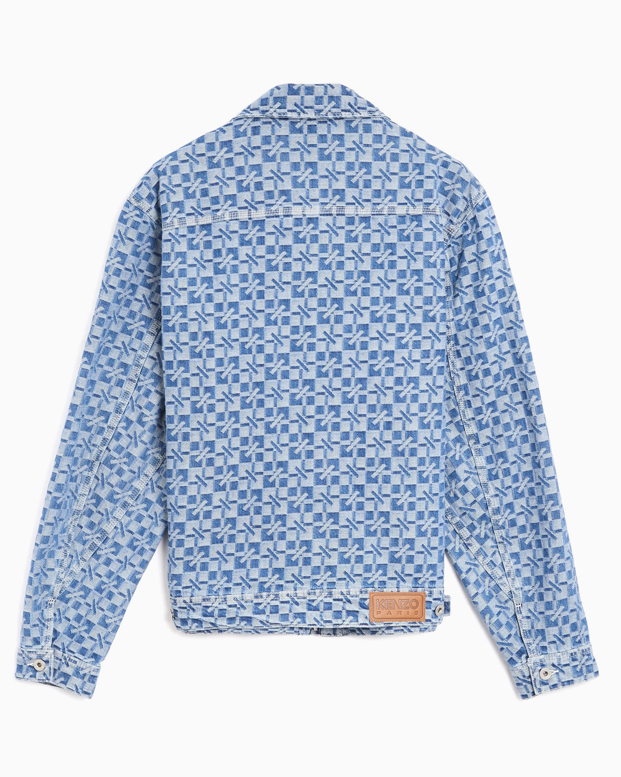 Jackets Coats Kenzo "Kenzogram" Boxy Men's Denim Jacket - FG65DB1077J4-DT