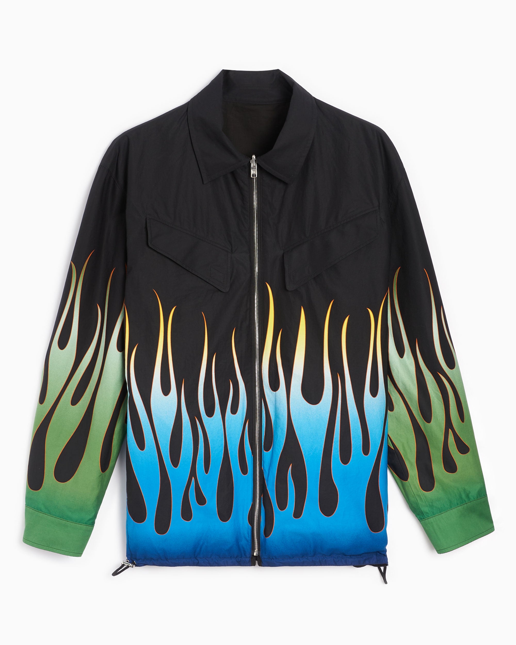 Jackets Coats Kenzo Men's Flame Print Reversible Jacket Men's Windbreaker - FC55BL0509CD-99