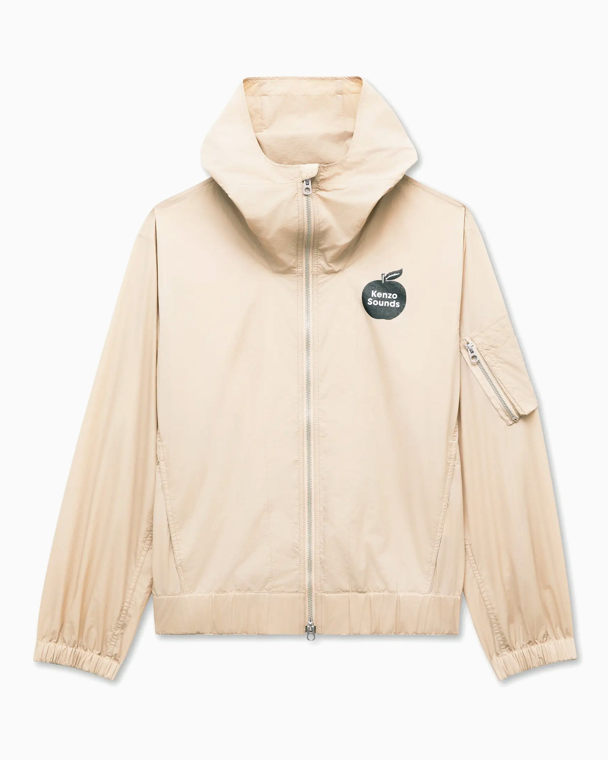 Jackets Coats Kenzo Sounds Logo Men's Windbreaker - FG65BL1209NU-11