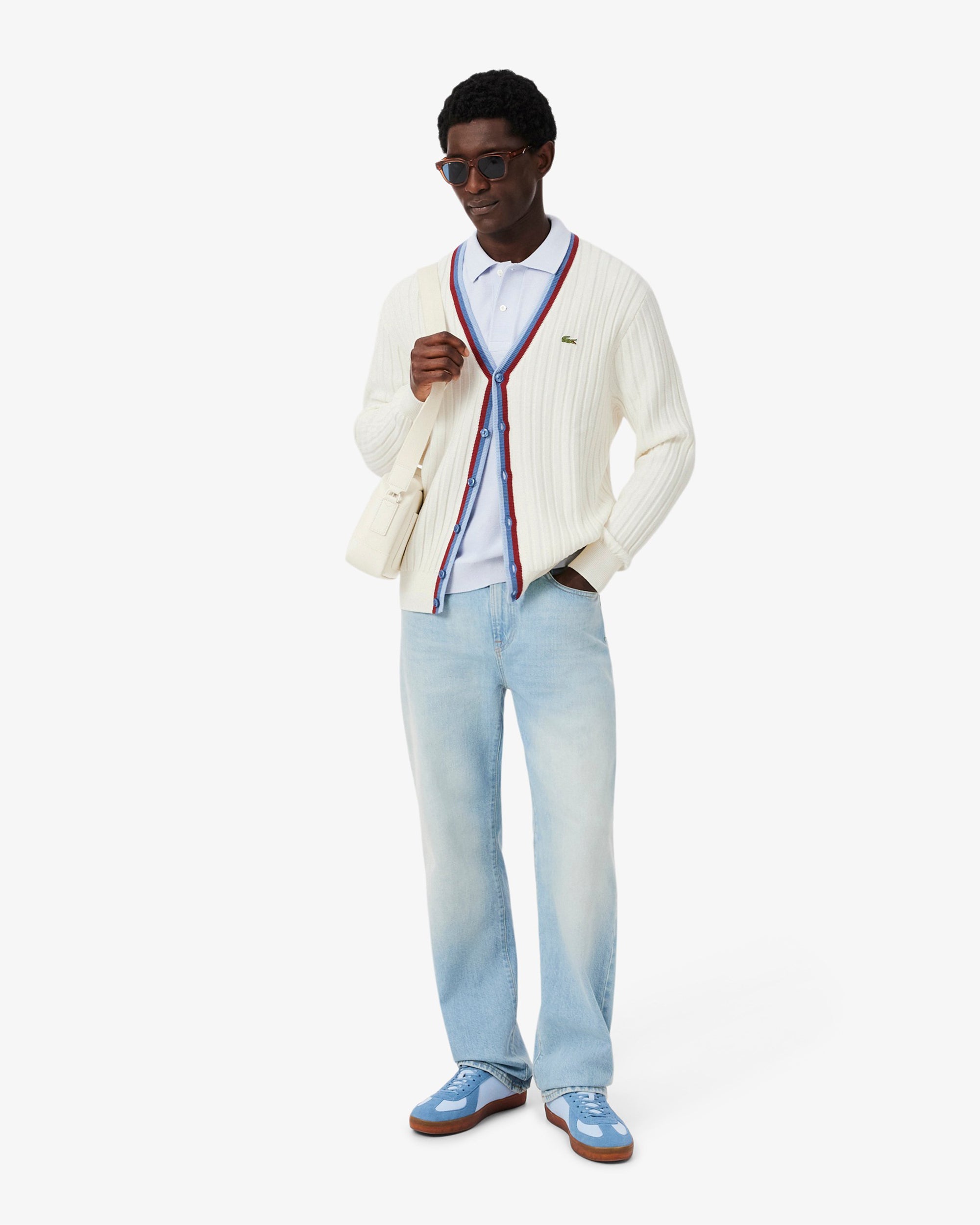 Jackets Coats Lacoste Re-edition Logo Men's Cardigan - AH1032-00-3UU