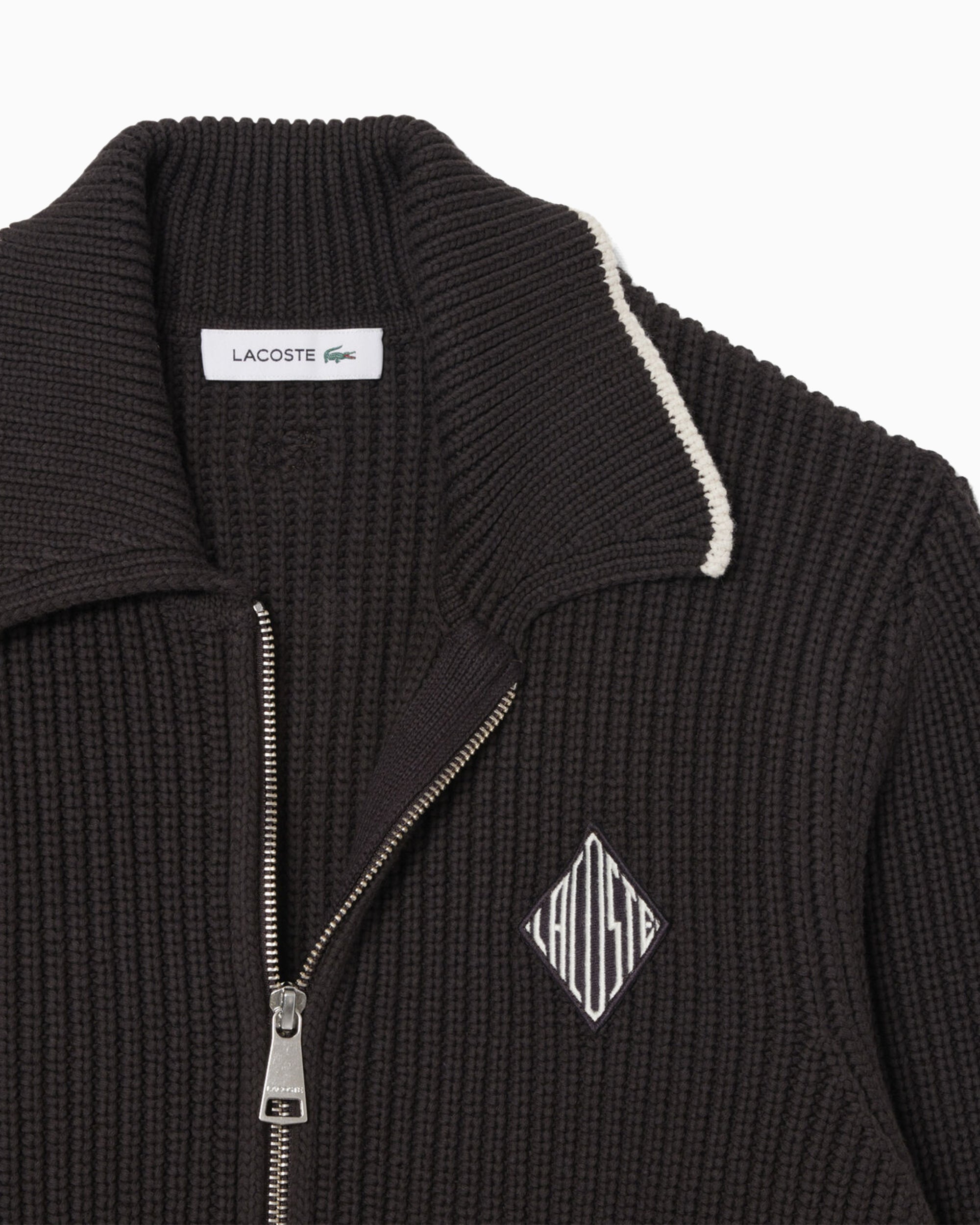 Jackets Coats Lacoste Retro Logo Relaxed Women's Cardigan - AF9858-00-3LA