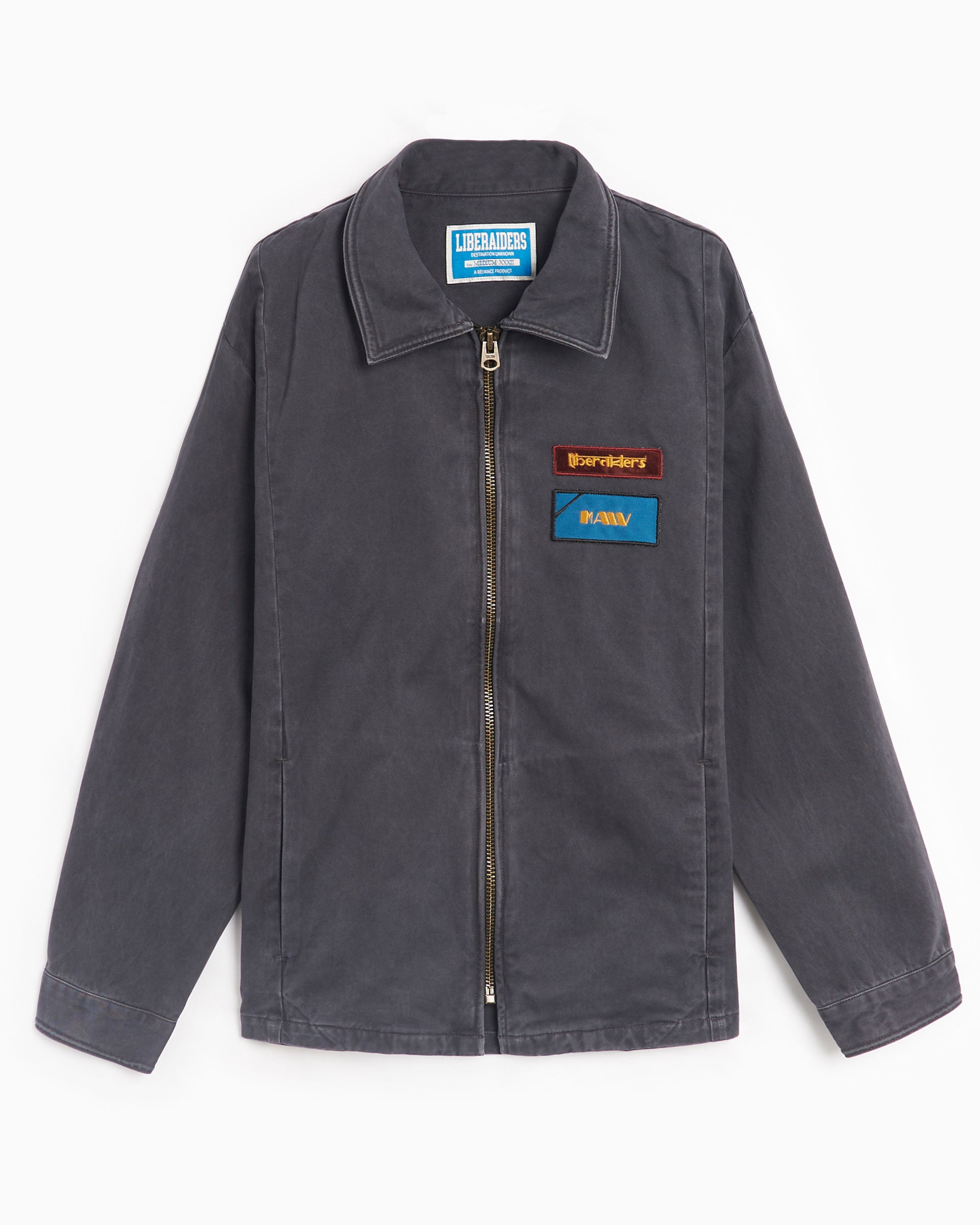 Jackets Coats Liberaiders® Liberaiders® Men's Garment Dyed Zip Jacket Men's Light Jacket - 700032401-CHARCOAL