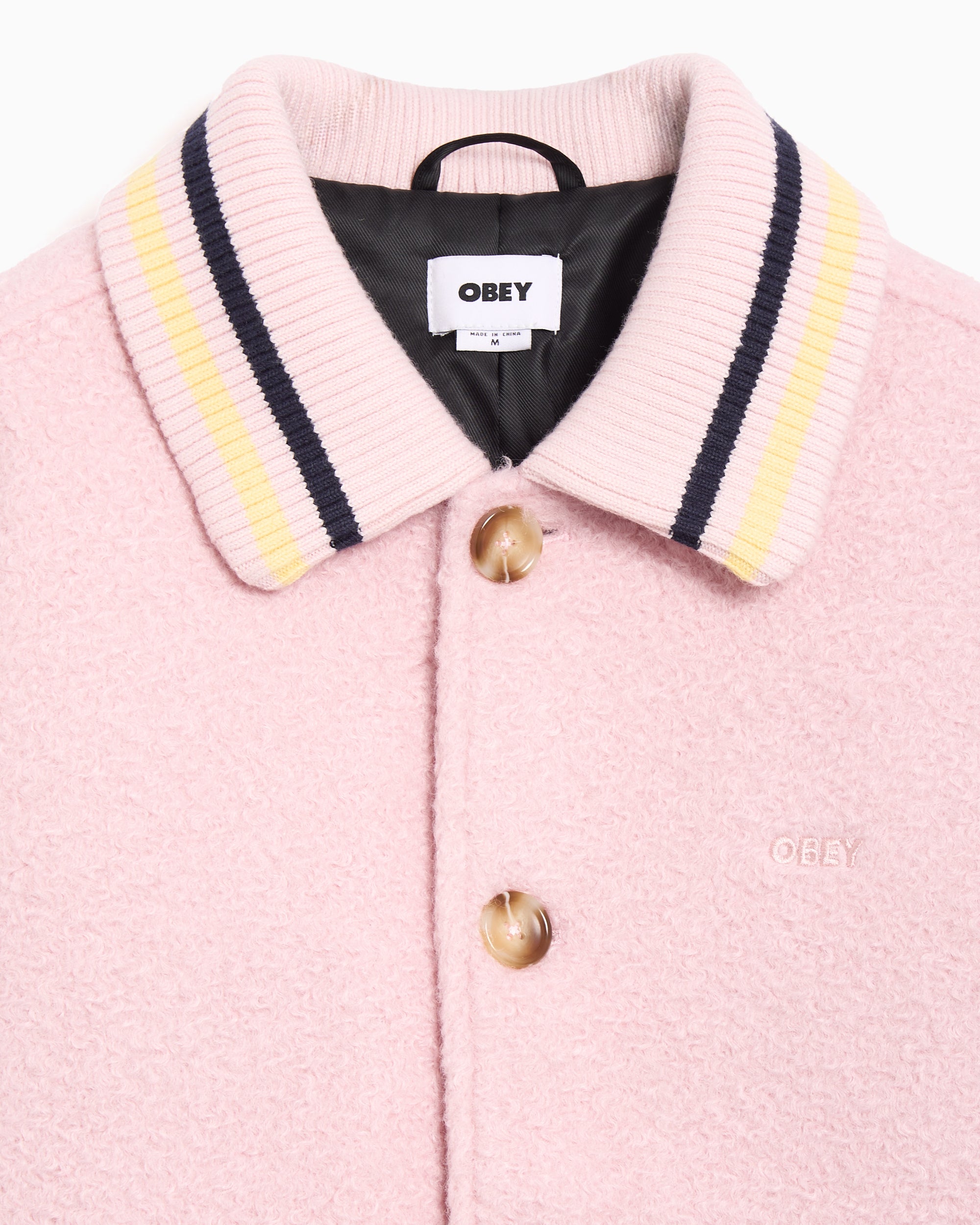 Jackets Coats OBEY Clothing Arden Relaxed Men's Varsity Jacket - 121800603-PLL