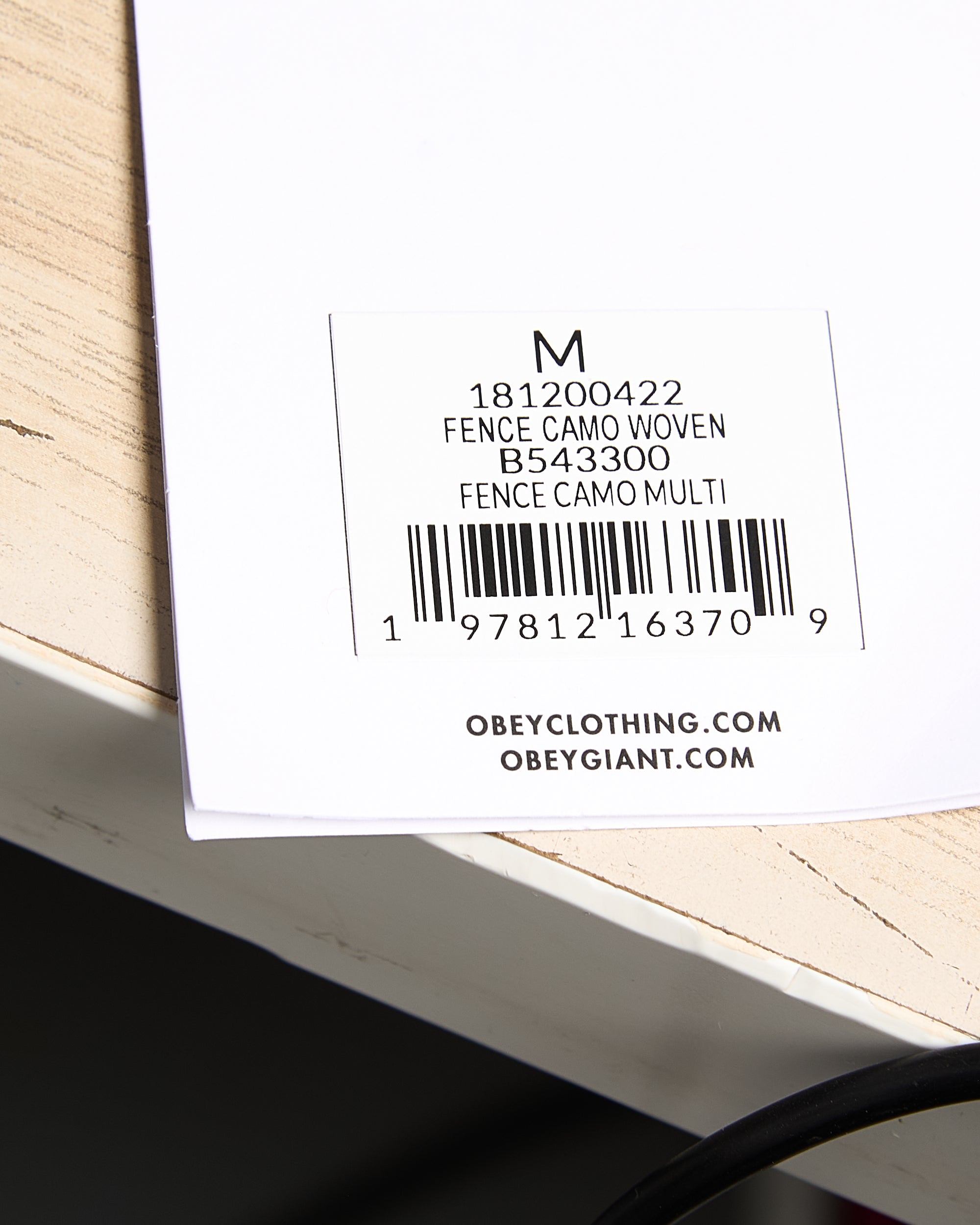 Jackets Coats OBEY Clothing Fence Camo Print Relaxed Men's Overshirt - 181200422-FNC