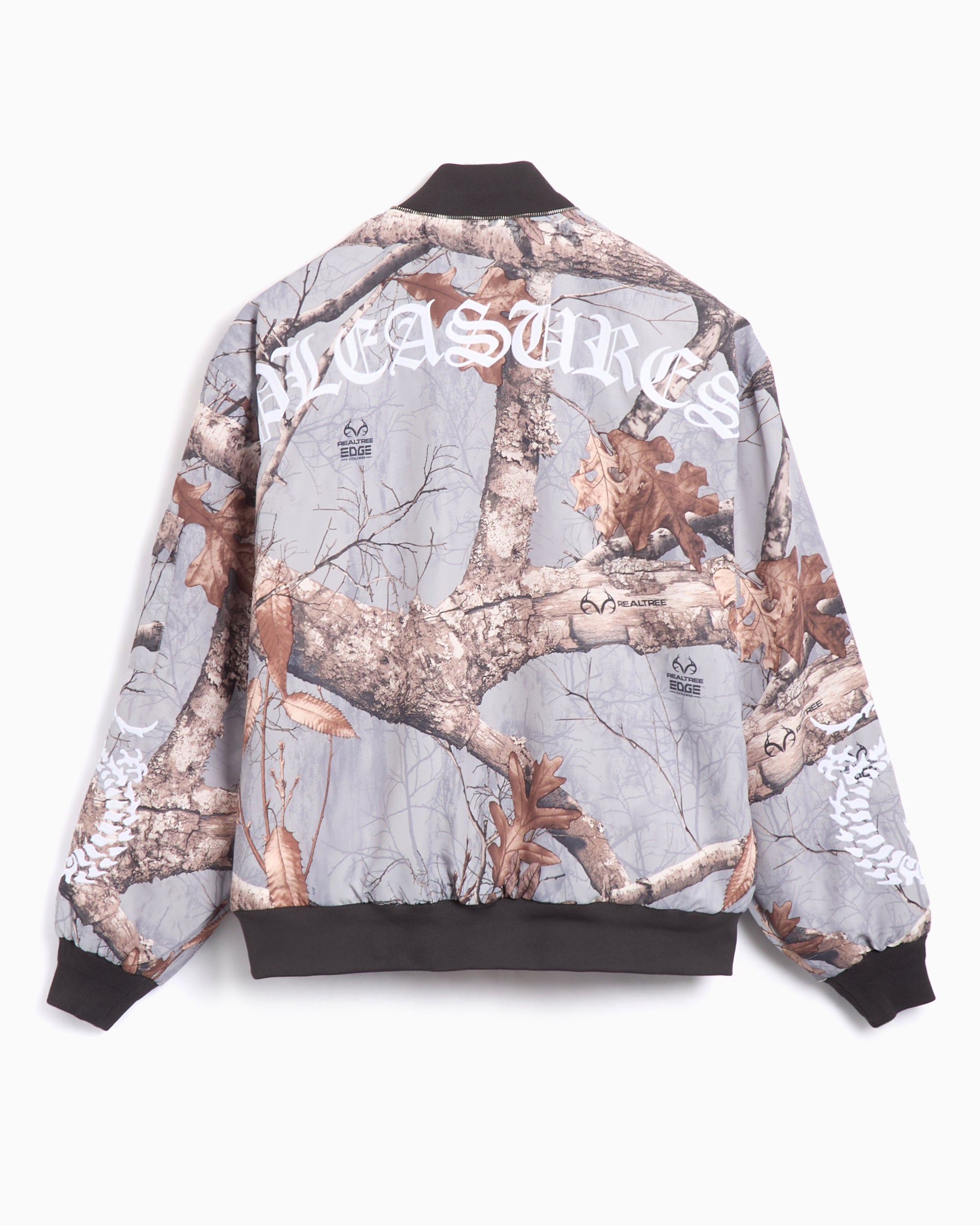 Jackets Coats Pleasures Dragon Men's Bomber Jacket Relaxed Men's Bomber - P25SP003-GREY