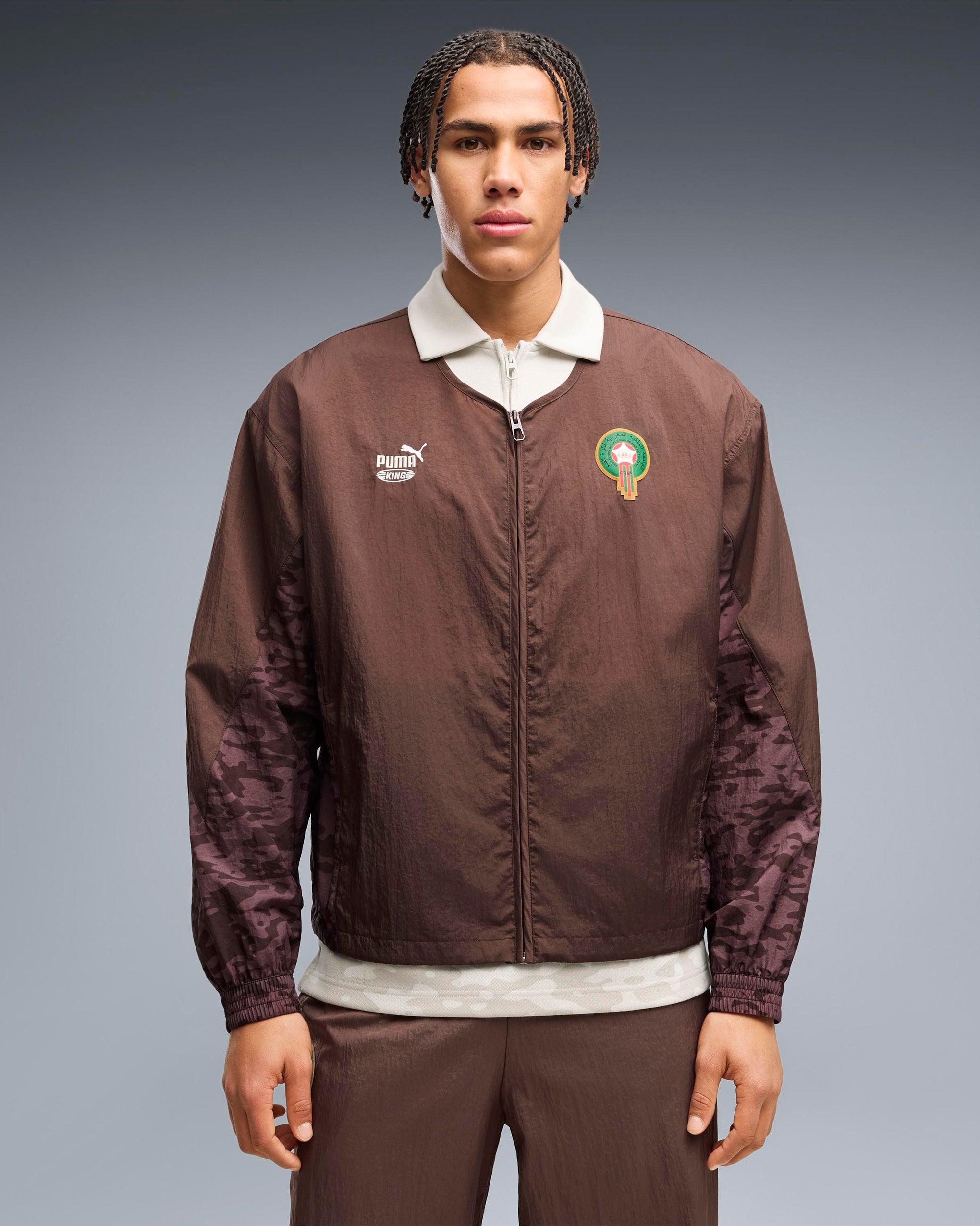 Jackets Coats Puma x Salehe Bembury x Morocco "King" Logo Relaxed Men's Track Jacket - 635129-13