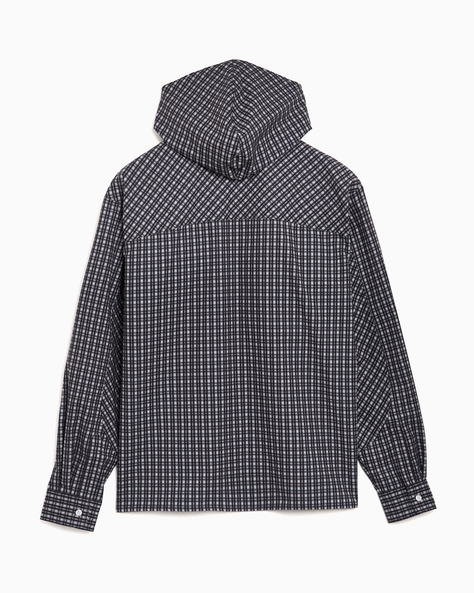 Jackets Coats ROA Aair FloWeave Printed Check Plaid Boxy Men's Light Jacket - YBMW016FA16-ANT0001