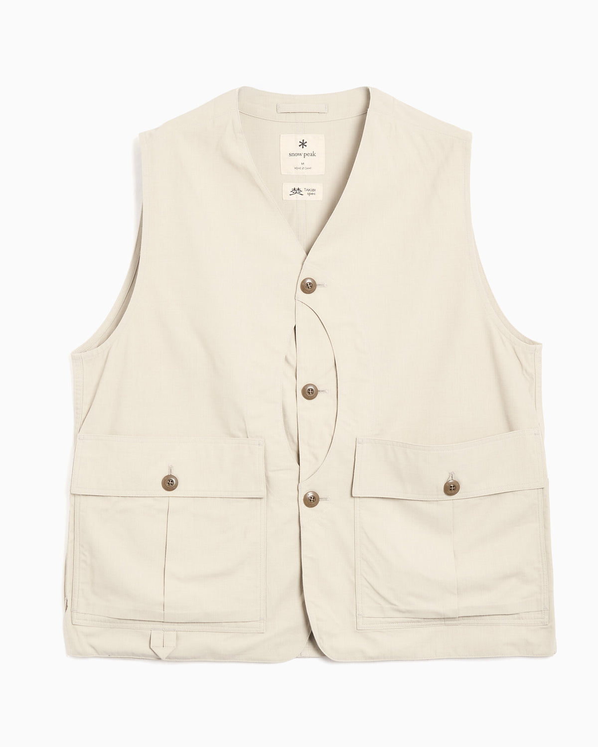 Jackets Coats Snow Peak Hybrid Takibi Relaxed Unisex Vest - 100261VT02-022