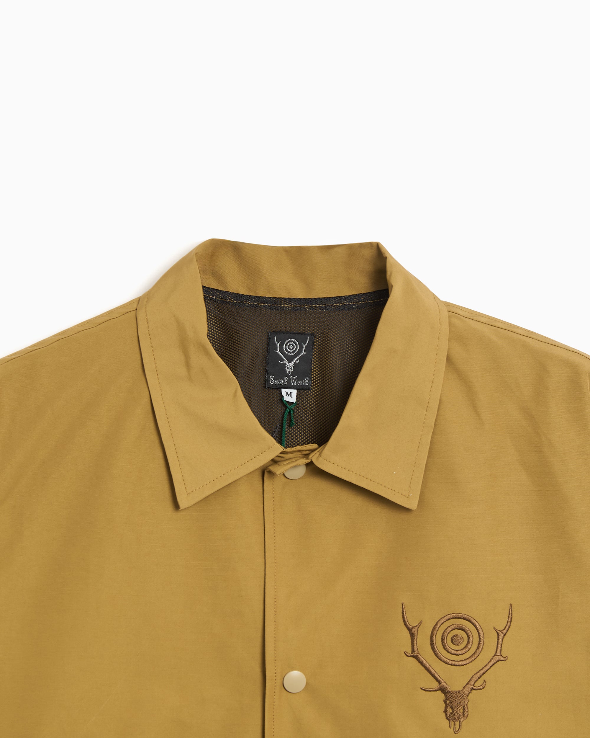 Jackets Coats South2 West8 Coach Logo Relaxed Men's Light Jacket - SX650-A-Khaki