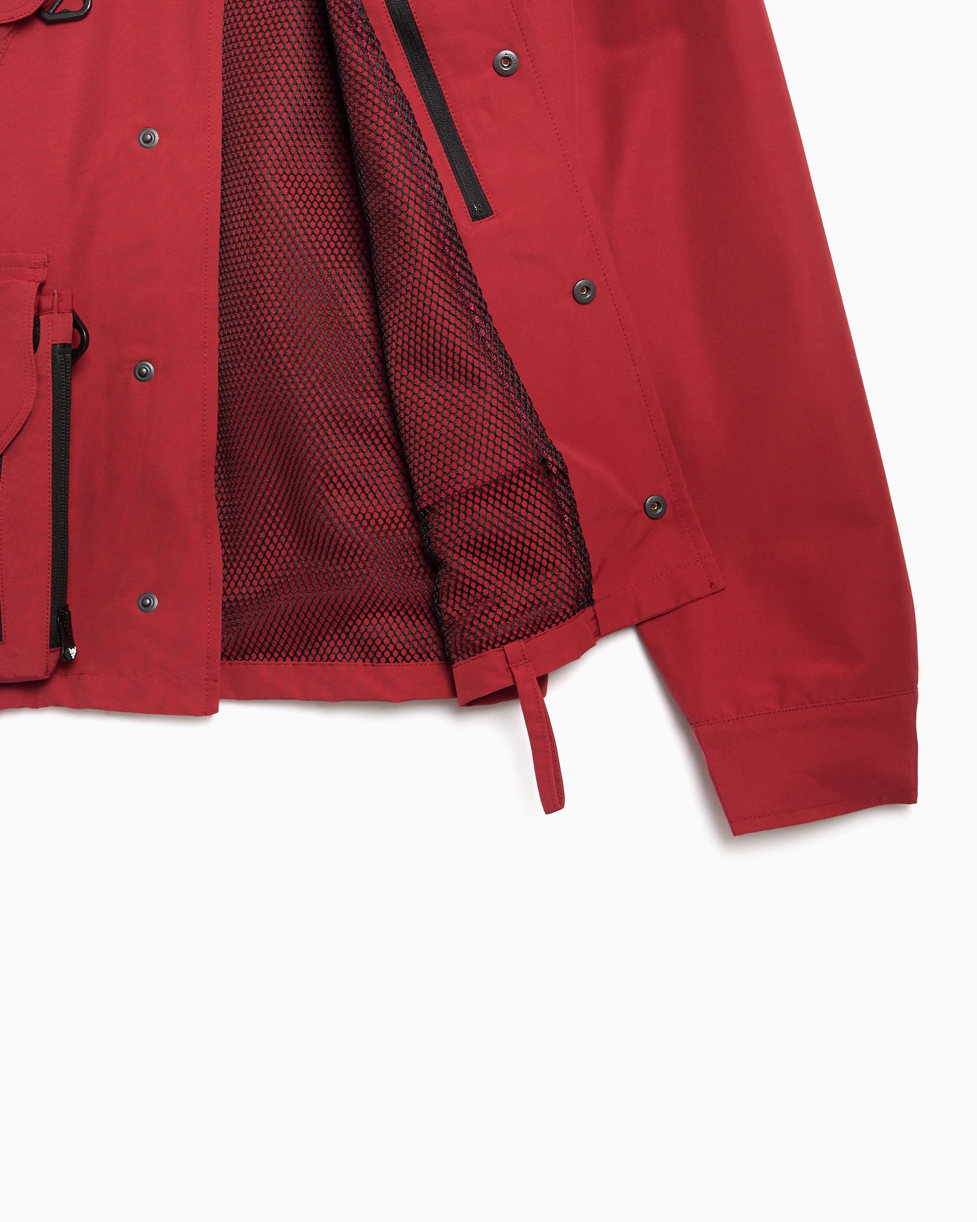 Jackets Coats South2 West8 Tenkara Trout Detachable Relaxed Men's Rain Jacket - RW561-A-Red