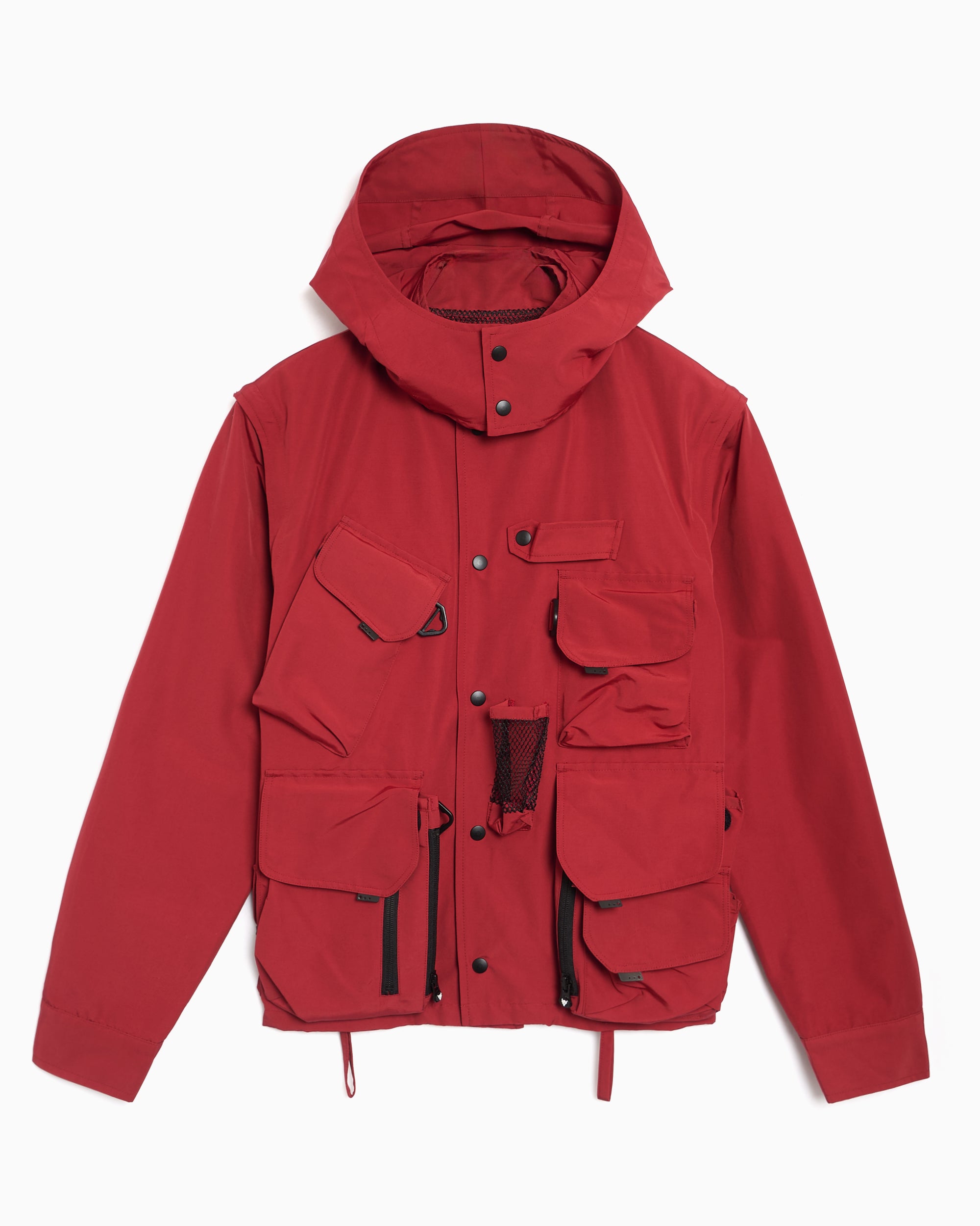 Jackets Coats South2 West8 Tenkara Trout Relaxed Men's Rain Jacket - RW561-A-Red