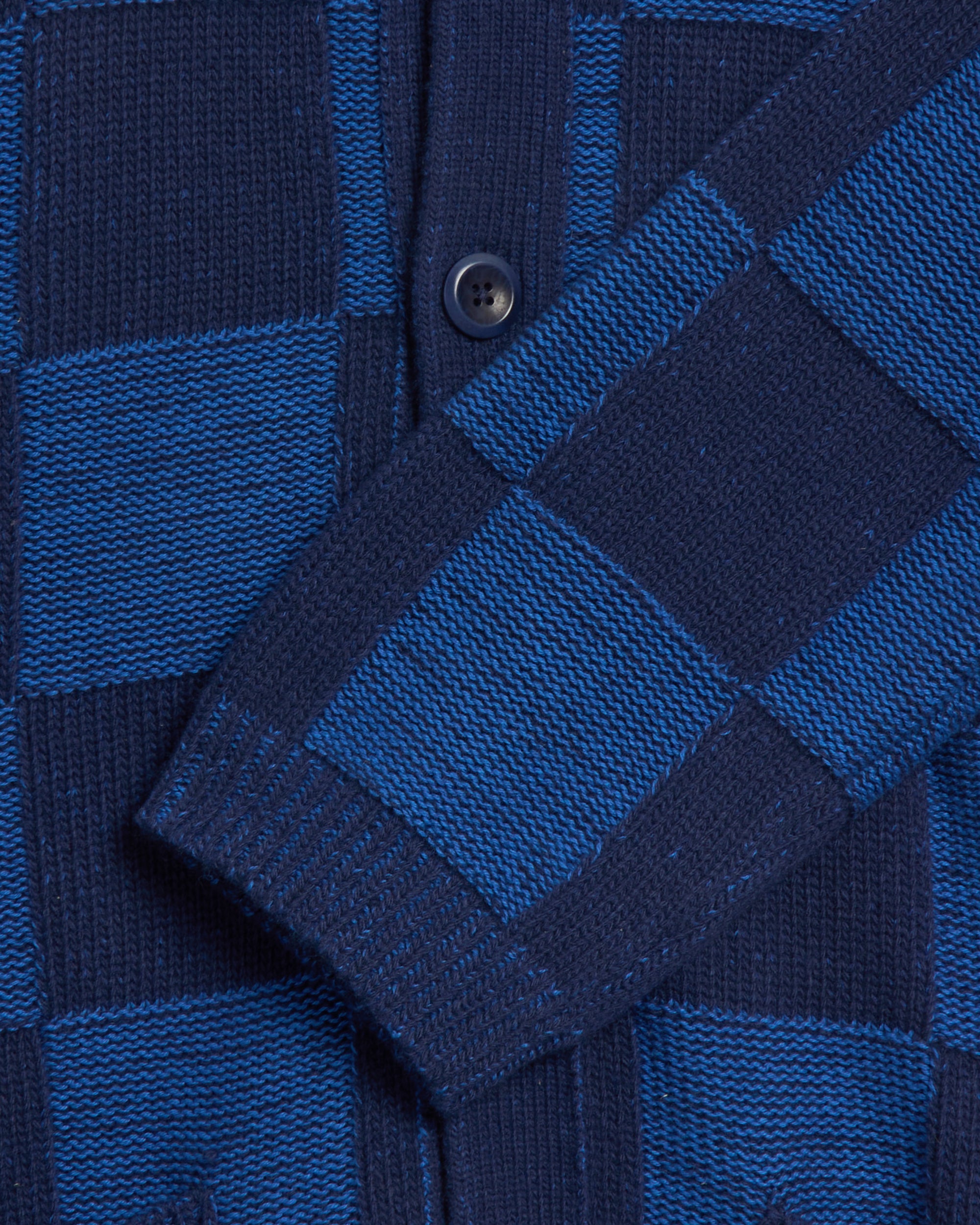 Jackets Coats YMC Baker Men's Cardigan Slim Men's Cardigan - P8YAB-BLUE