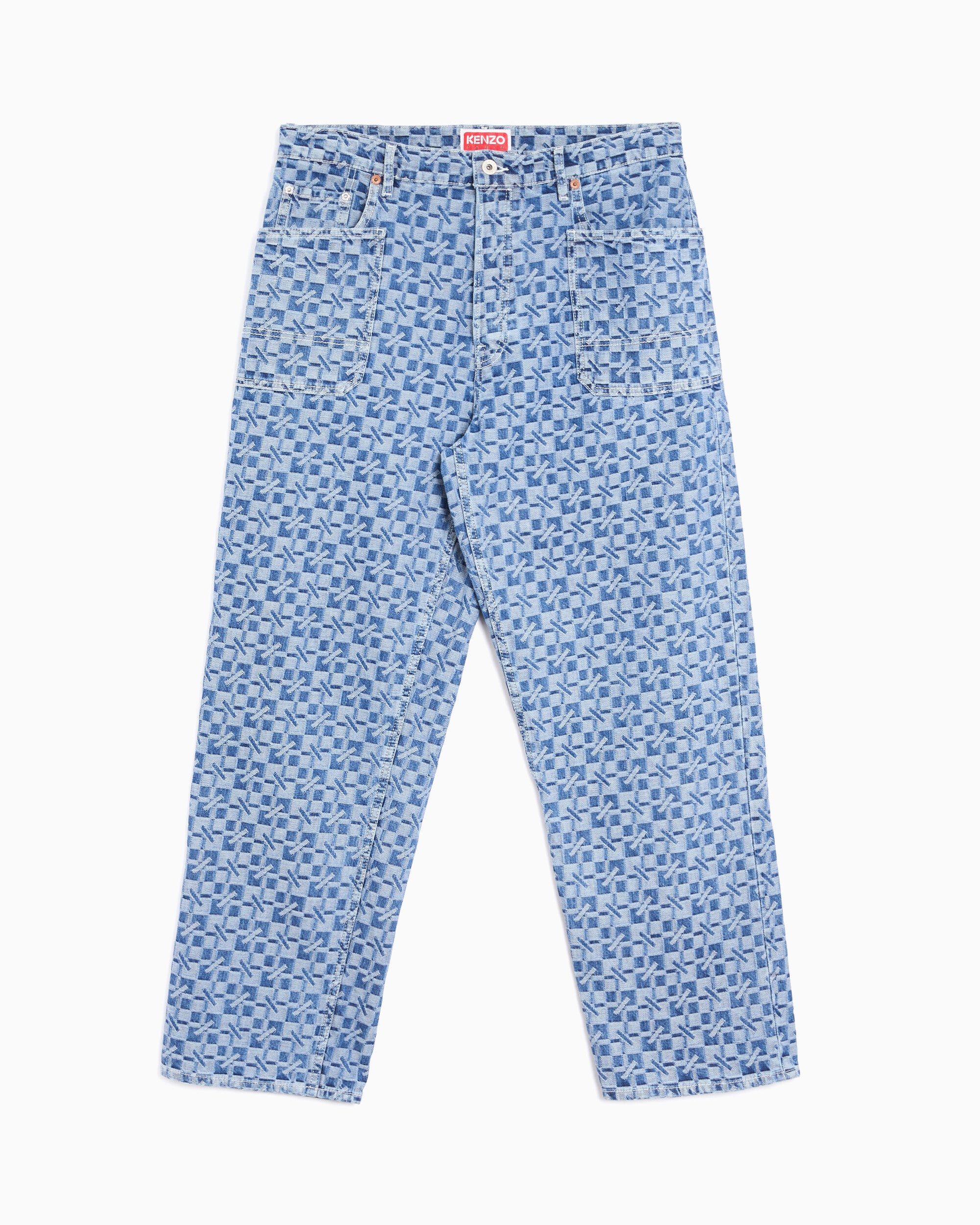 Jeans Kenzo "Kenzogram" Straight Men's Jeans - FG65DP4277J4-DT