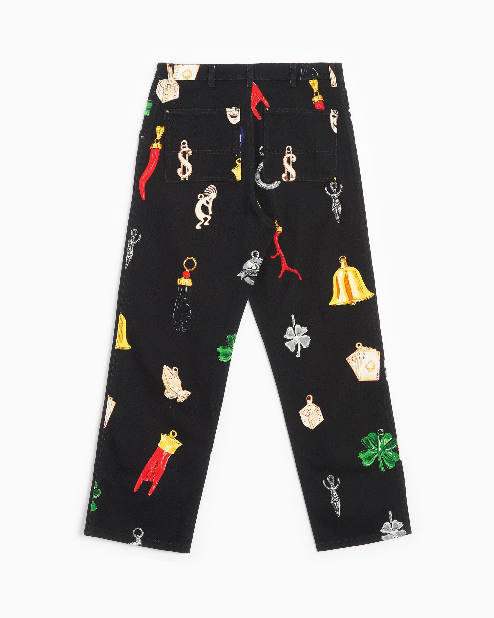 Jeans Sky High Farm Workwear Charm Unisex Print Woven Denim Pants Unisex Jeans - SHF04P005-1