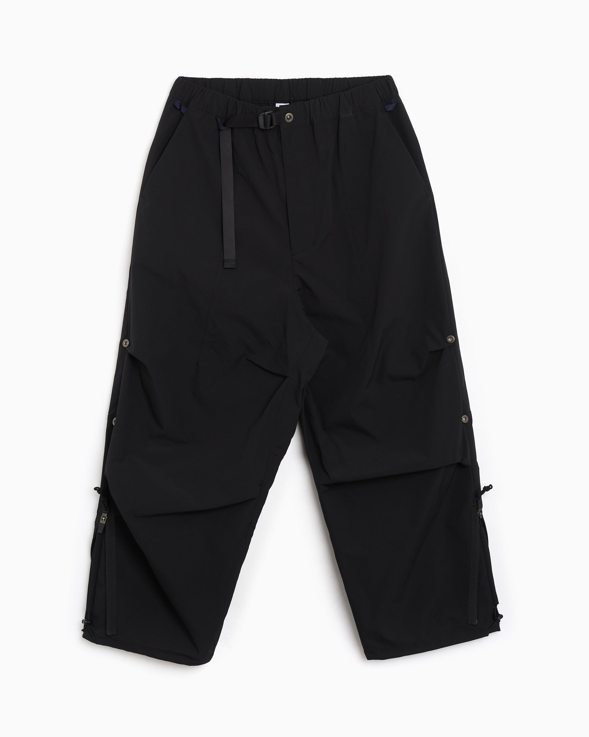 Pants Poliquant The Changing Length/Hem Zip-Up Men's Wide Leg Pants - 2601021-BLACK
