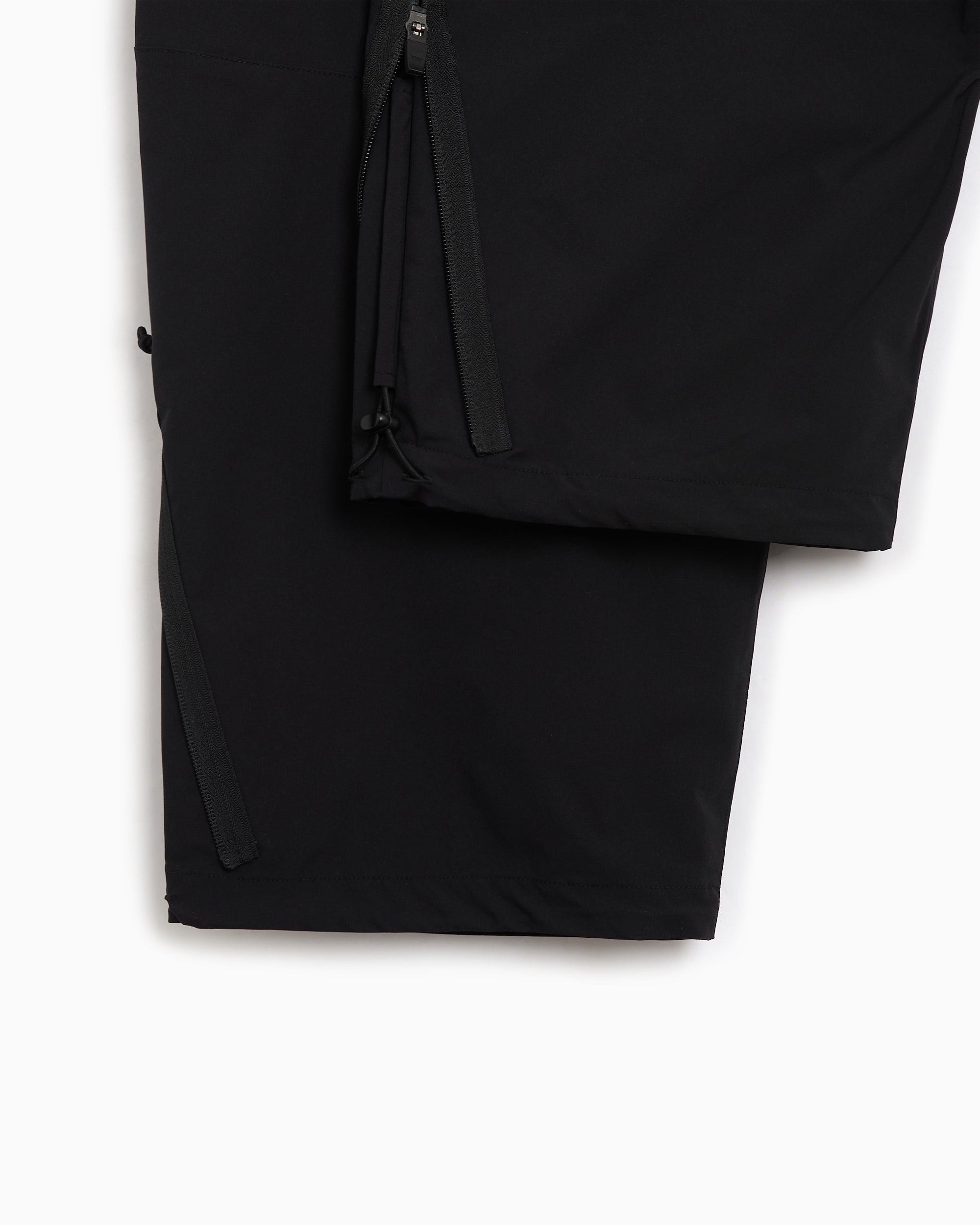 Pants Poliquant The Changing Length/Hem Zip-Up Men's Wide Leg Pants - 2601021-BLACK