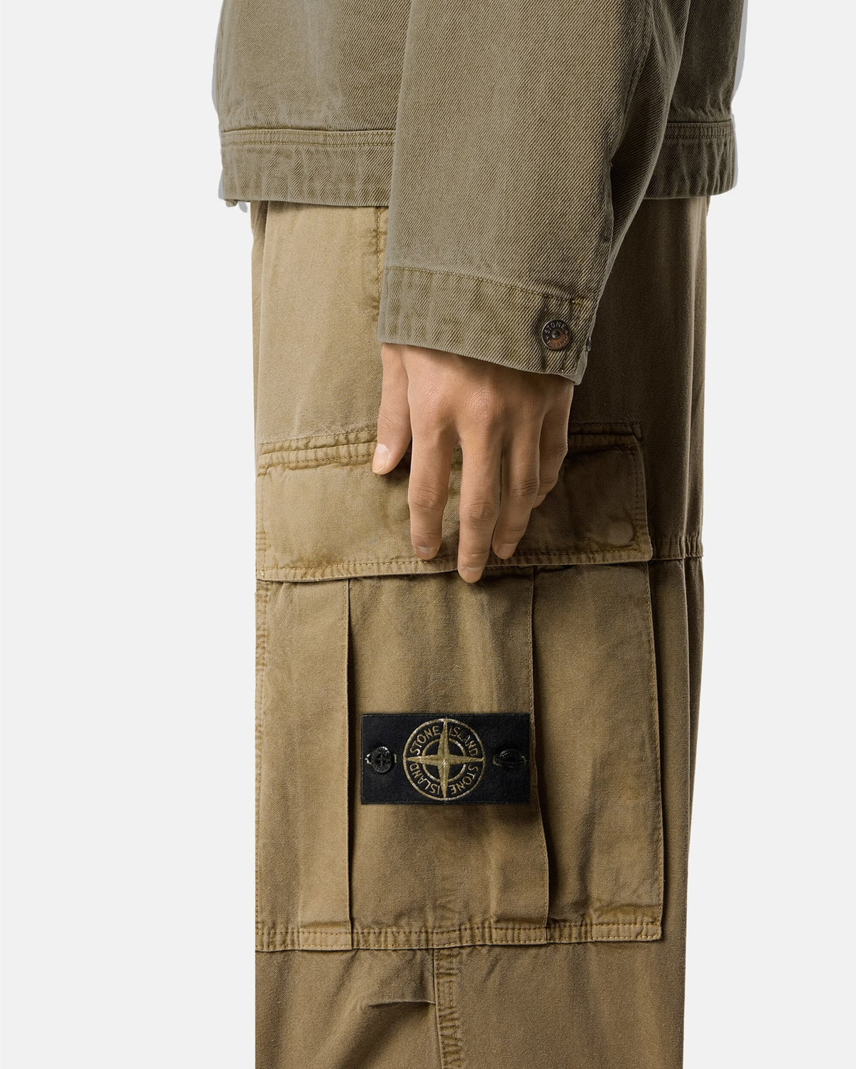 Pants Stone Island Panama Cotton Men's Cargo Pants - L2S153100038-V005G