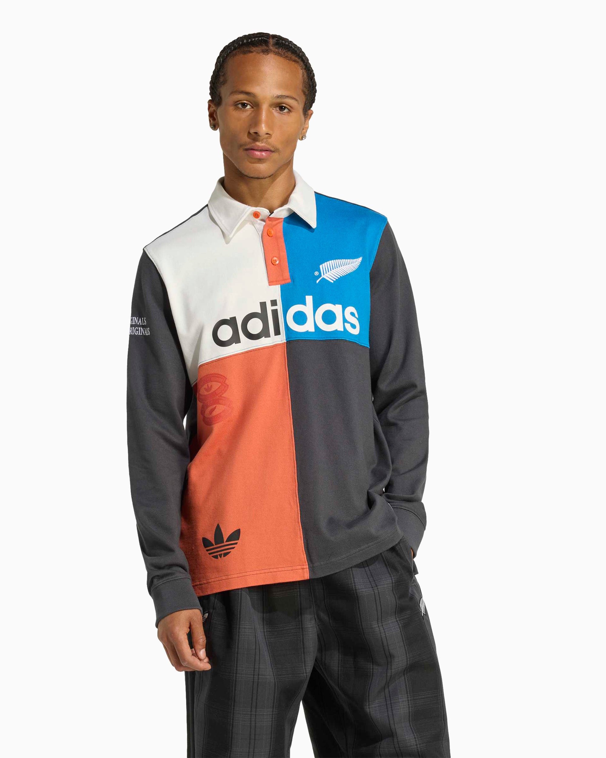 Polo shirts adidas Originals x All Blacks Heritage Logo Relaxed Men's Polo Shirt - KG4638