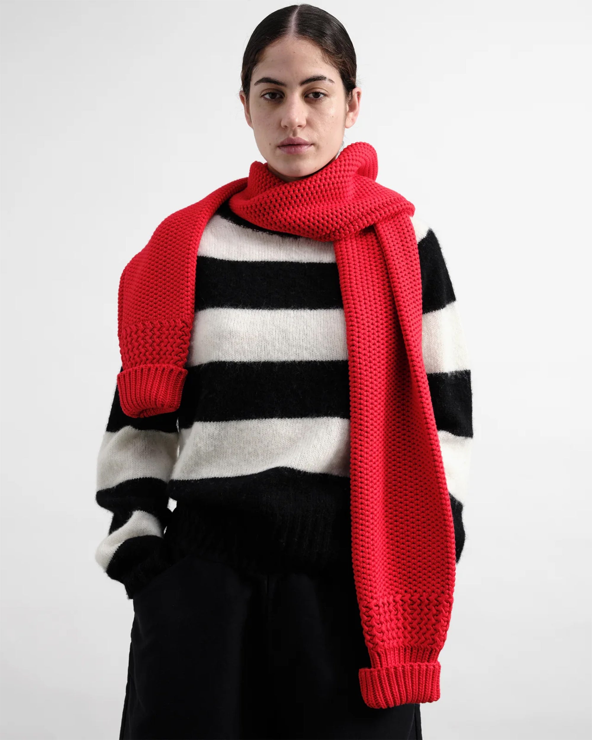 Scarves Gloves YMC Sleeve Unisex Scarf - PSZAC-RED