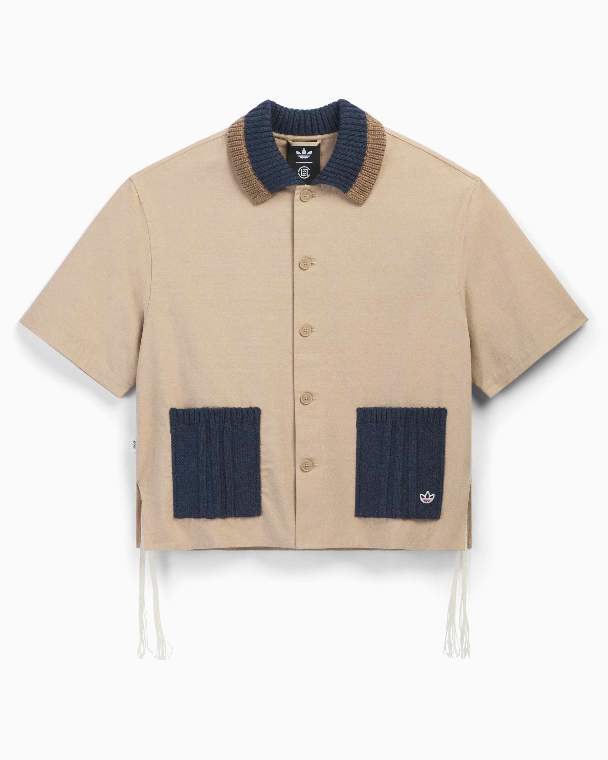 Shirts adidas Originals x CLOT Guayabera Half-Sleeved Boxy Unisex Shirt - KE7065