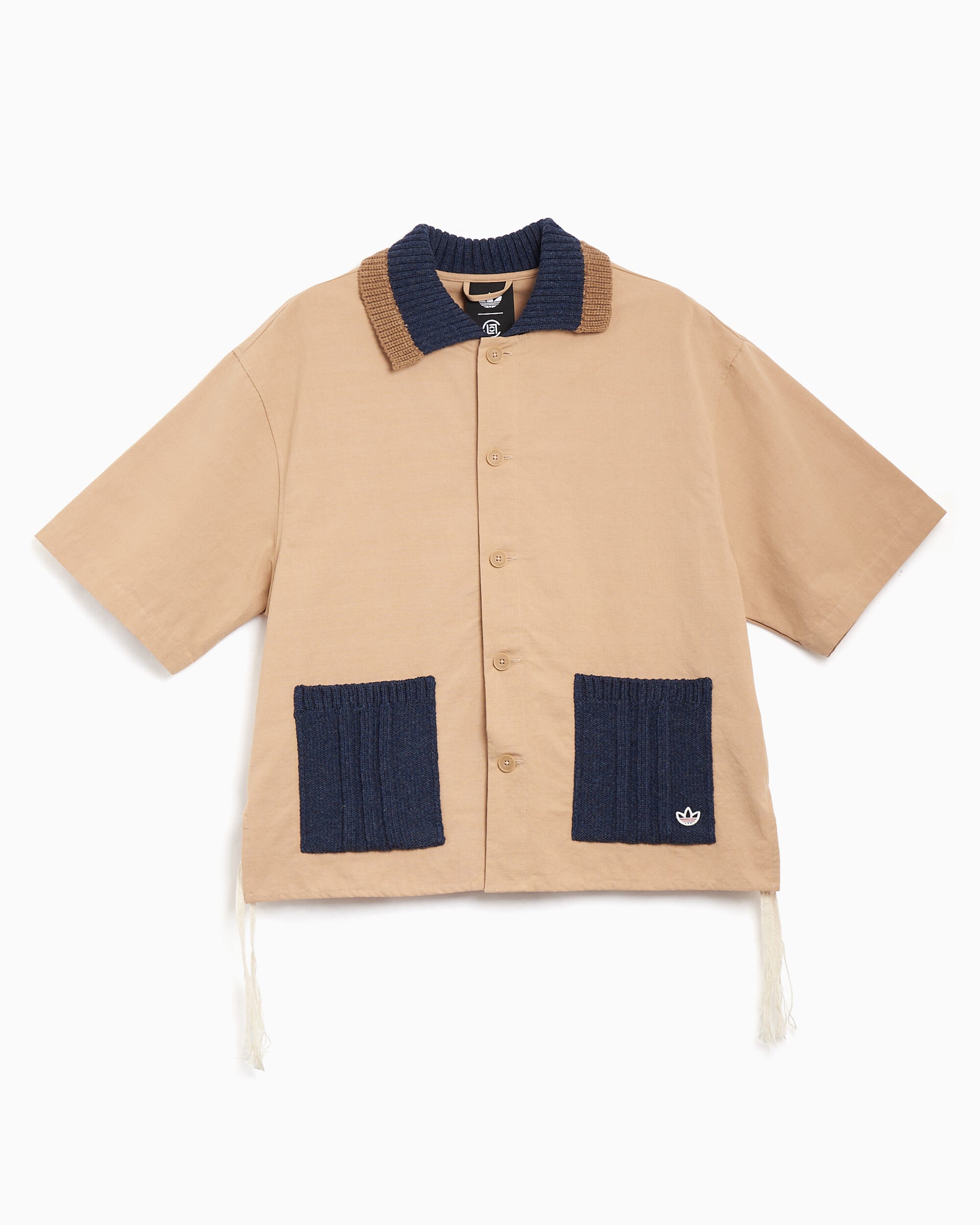 Shirts adidas Originals x CLOT Guayabera Half-Sleeved Boxy Unisex Shirt - KE7065