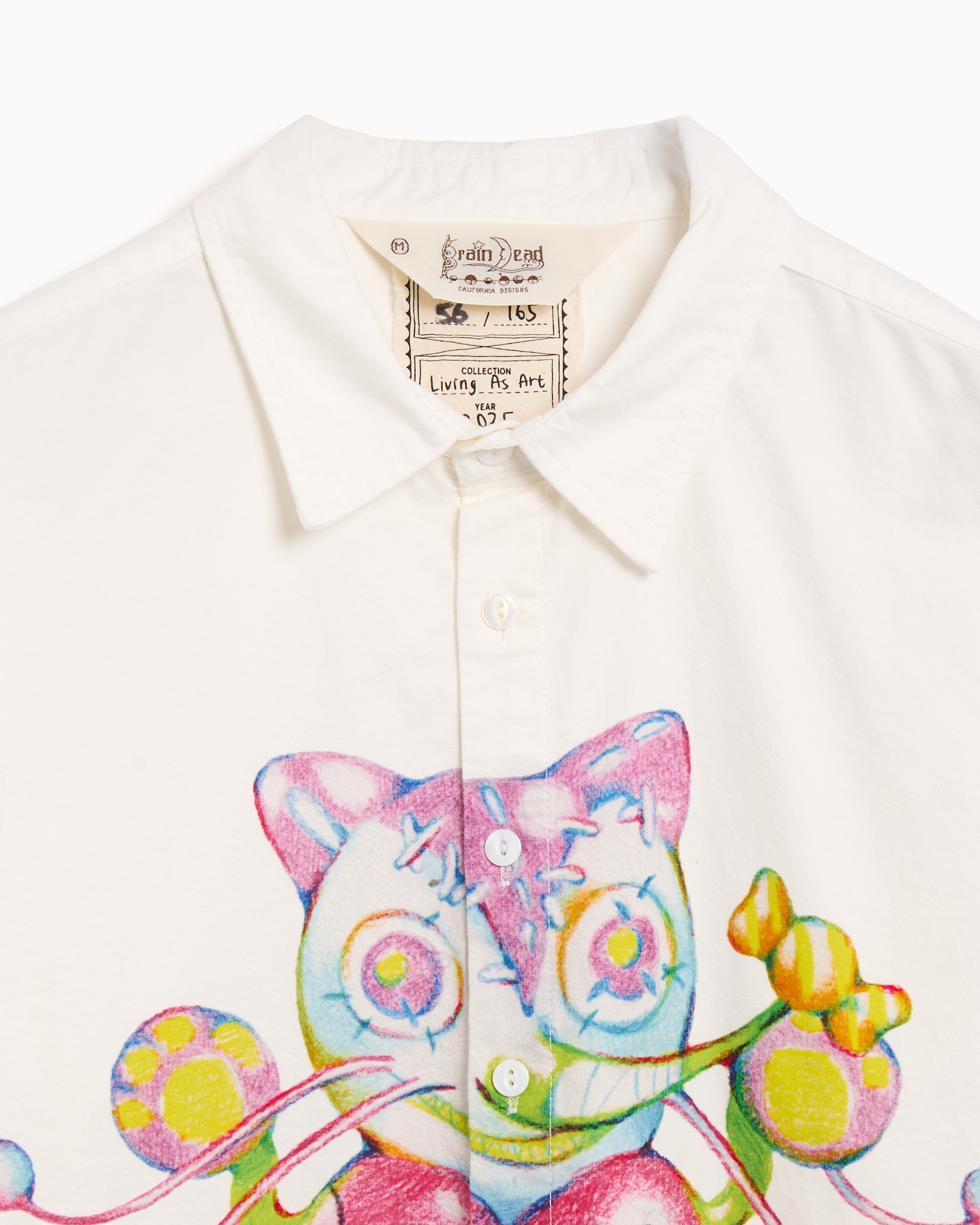 Brain Dead Gaspar Heart Oxford Herren-Hemd mit Grafik Brain Dead Gaspar Heart Oxford Herren-Hemd mit Grafik