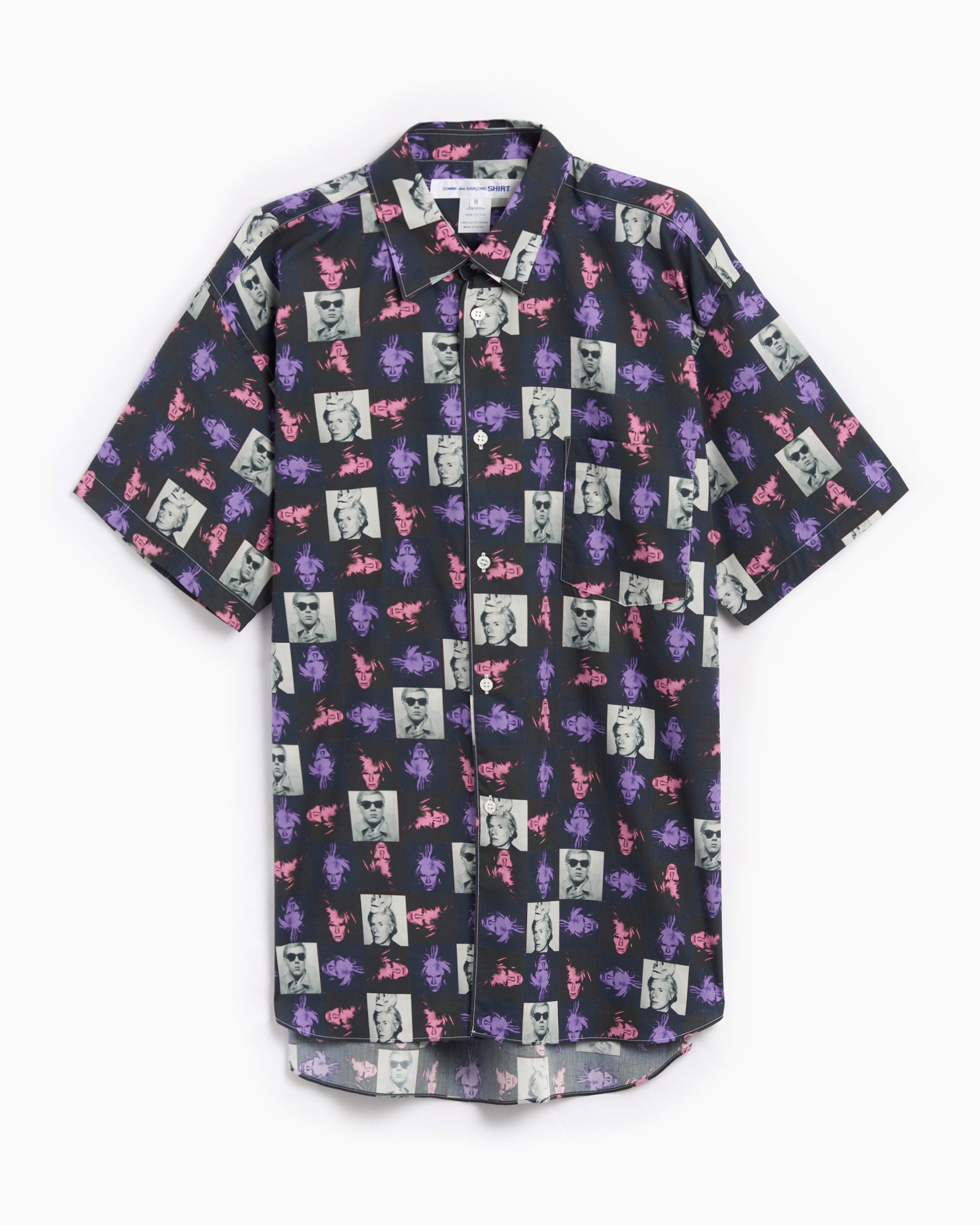 Shirts Comme Des Garçons Shirt Andy Warhol Men's Short Sleeve Shirt Men's Shirt - FM-B002-S24-1