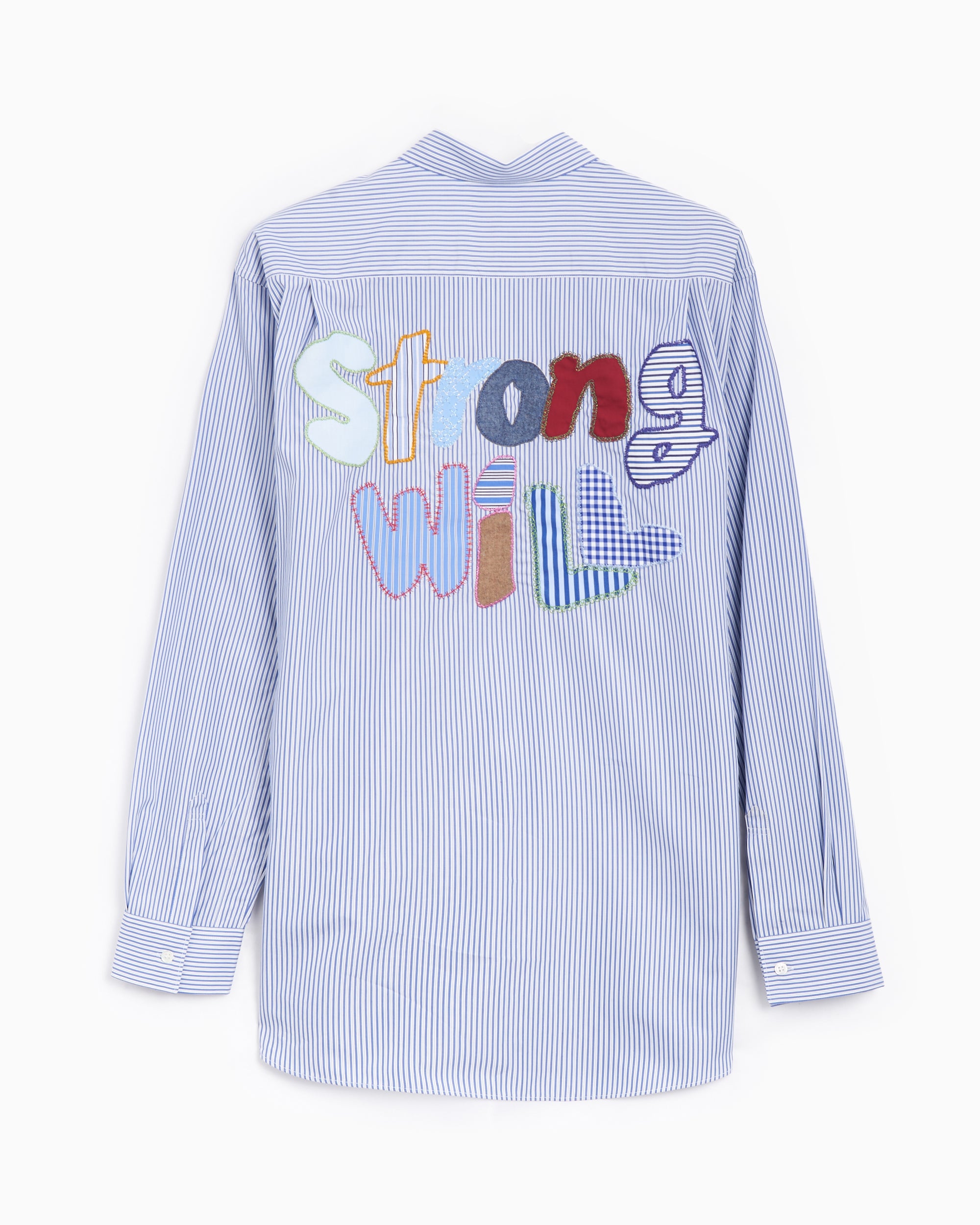 Shirts Comme Des Garçons Shirt Strong Will Men's Woven Shirt Relaxed Men's Shirt - FN-B037-W24-1