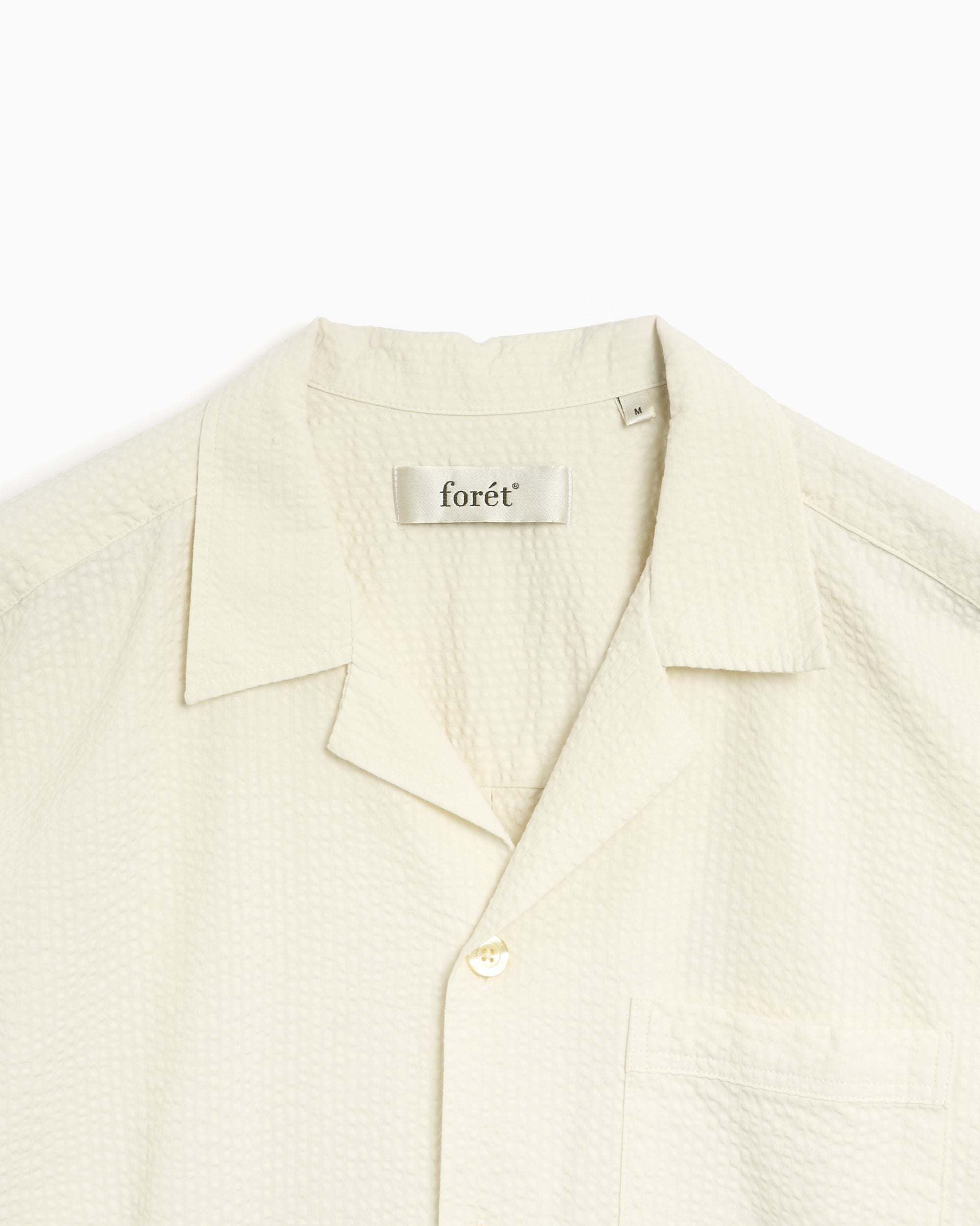 Shirts Forét Hush Seersucker Men's Shirt Men's Shirt - F4810-CLOUD