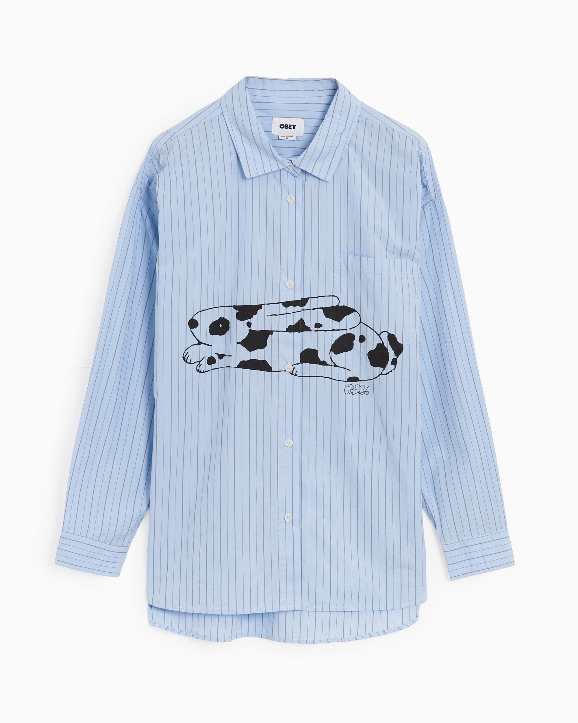 Shirts OBEY Clothing Beverly Graphic Oversize Women's Shirt - 281200141-LBL