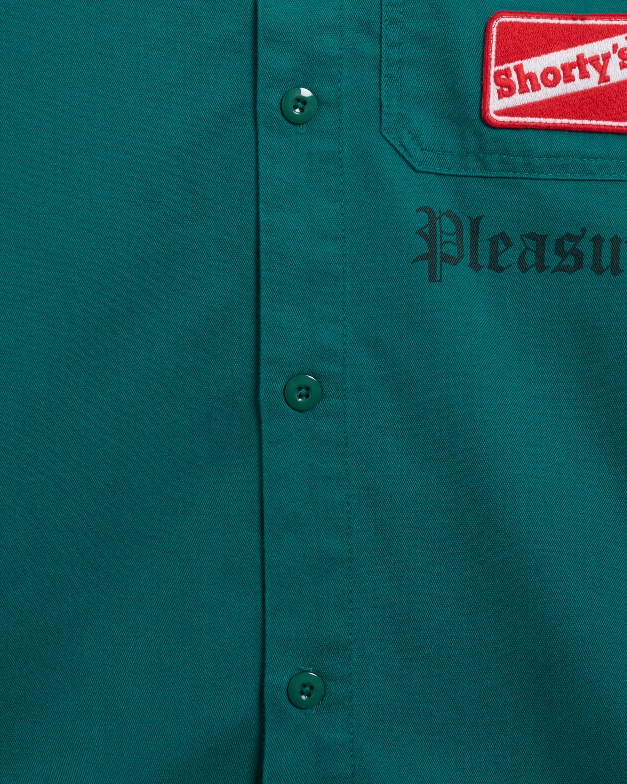 Shirts Pleasures x Shortys Gutierrez Men's Work Shirt Men's Shirt - P24F006-GREEN